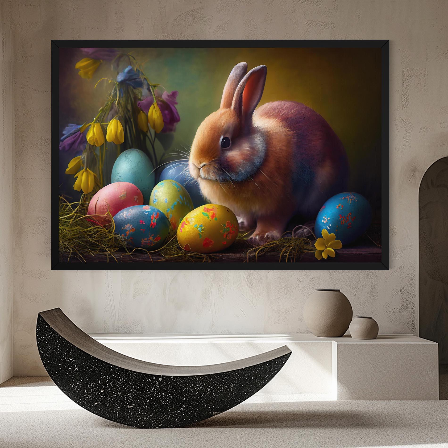Tablou Canvas Easter Cute Rabbit mockup 8