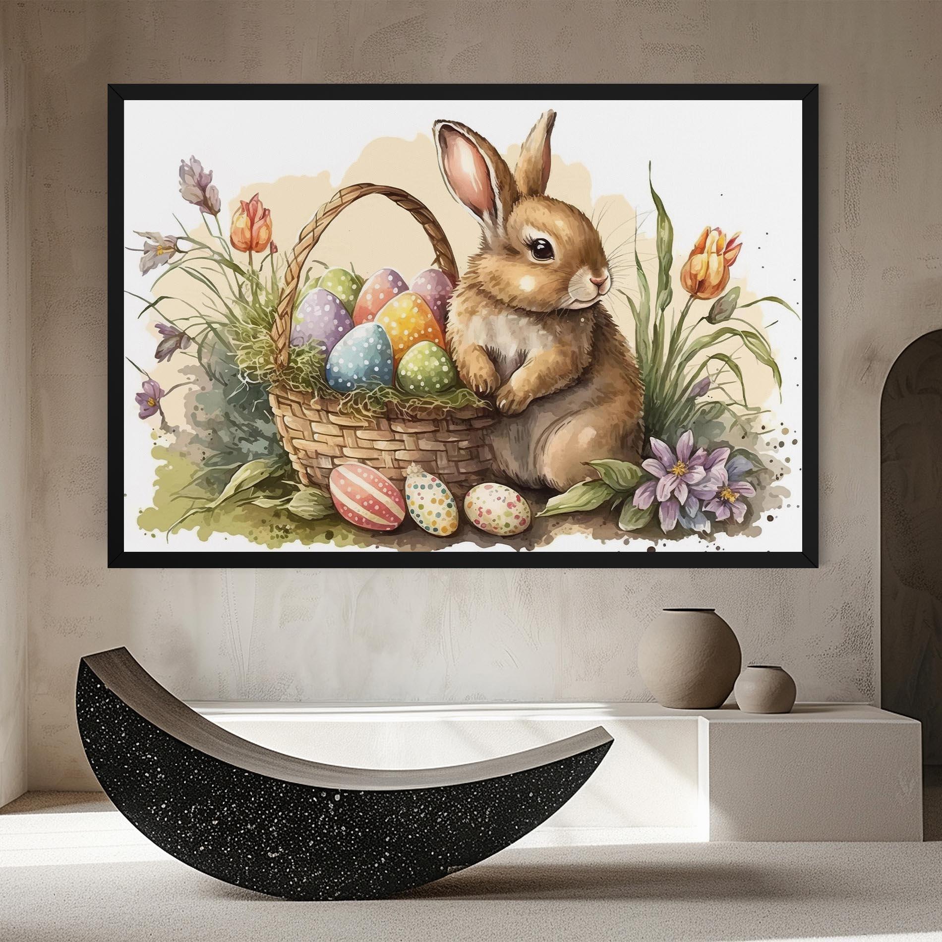 Tablou Canvas Eggs Baby Bunny mockup 8
