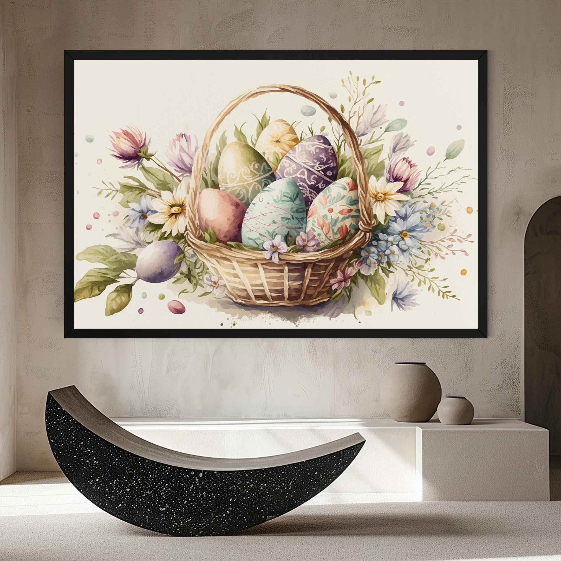 Tablou Canvas Eggs Basket mockup 8