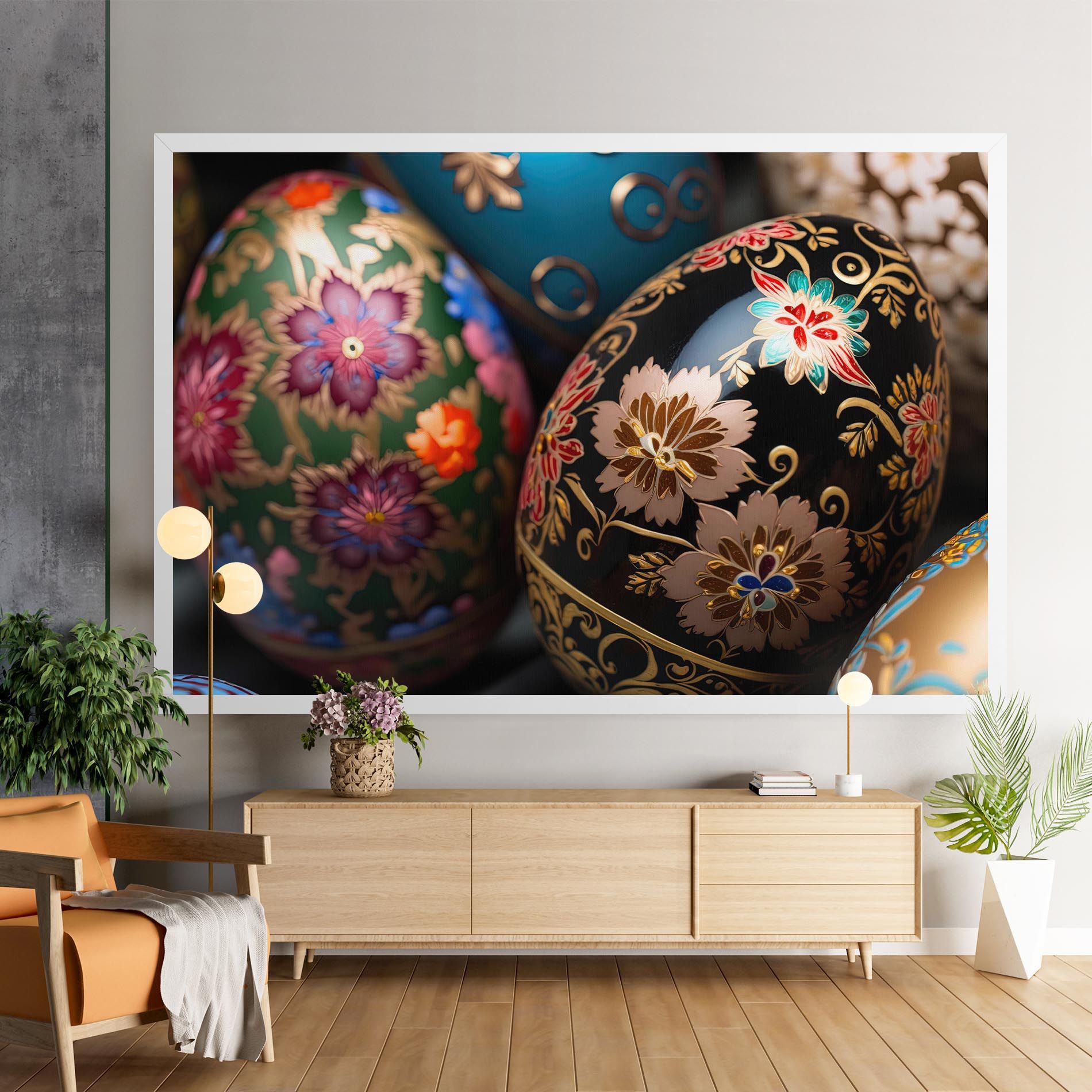 Close Up Painted Eggs mockup 9