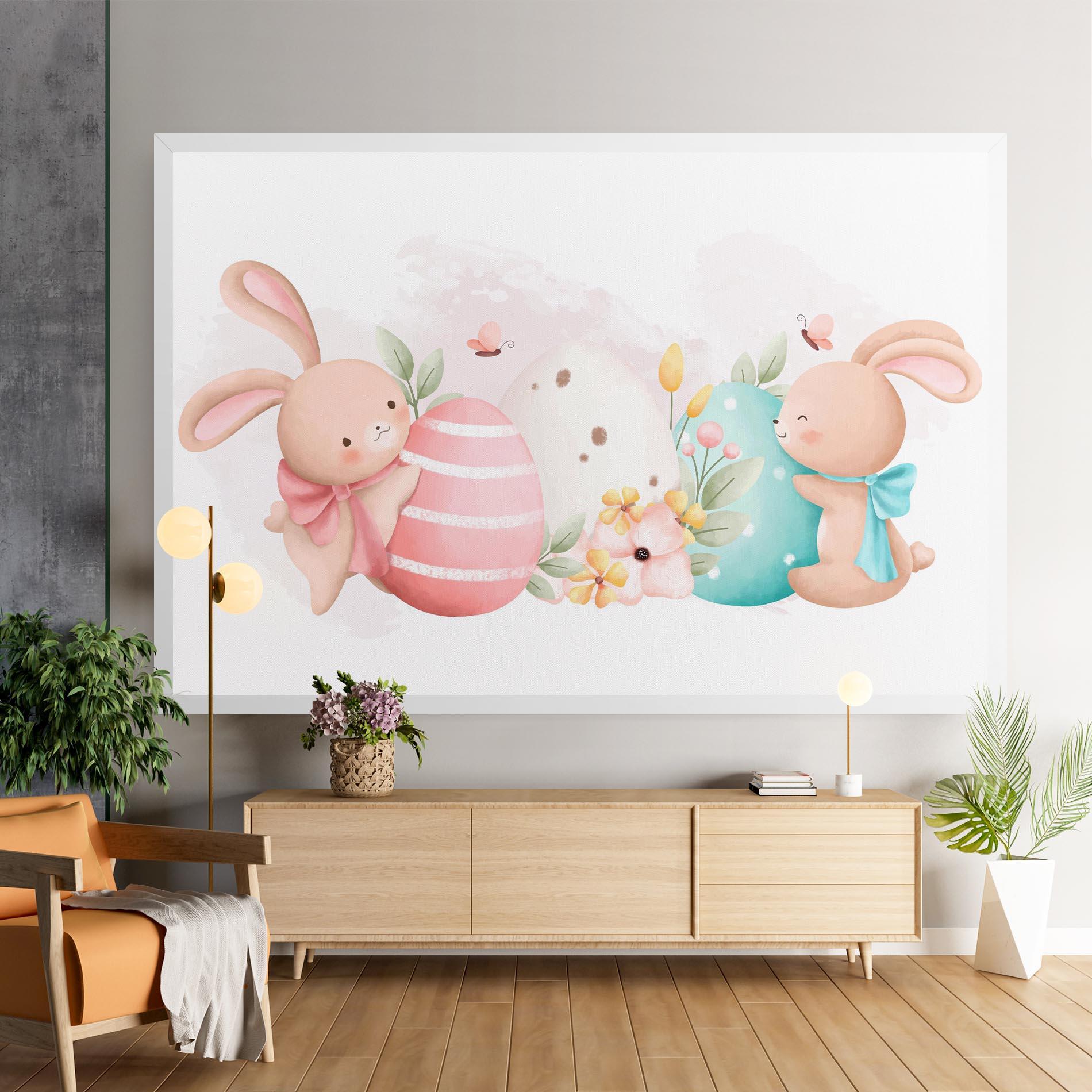 Tablou Canvas Cute Bunny Art mockup 9