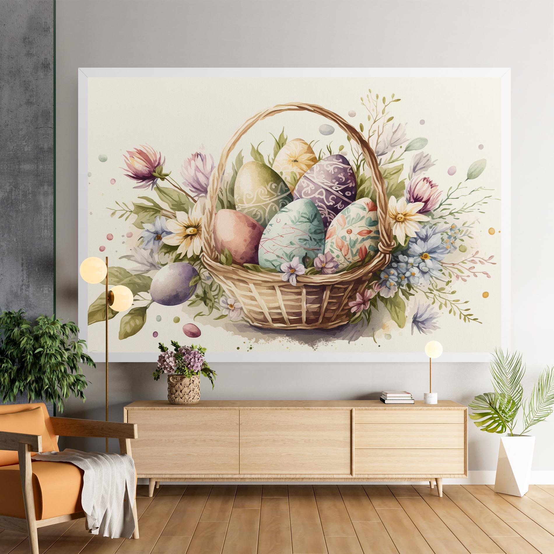 Tablou Canvas Eggs Basket mockup 9