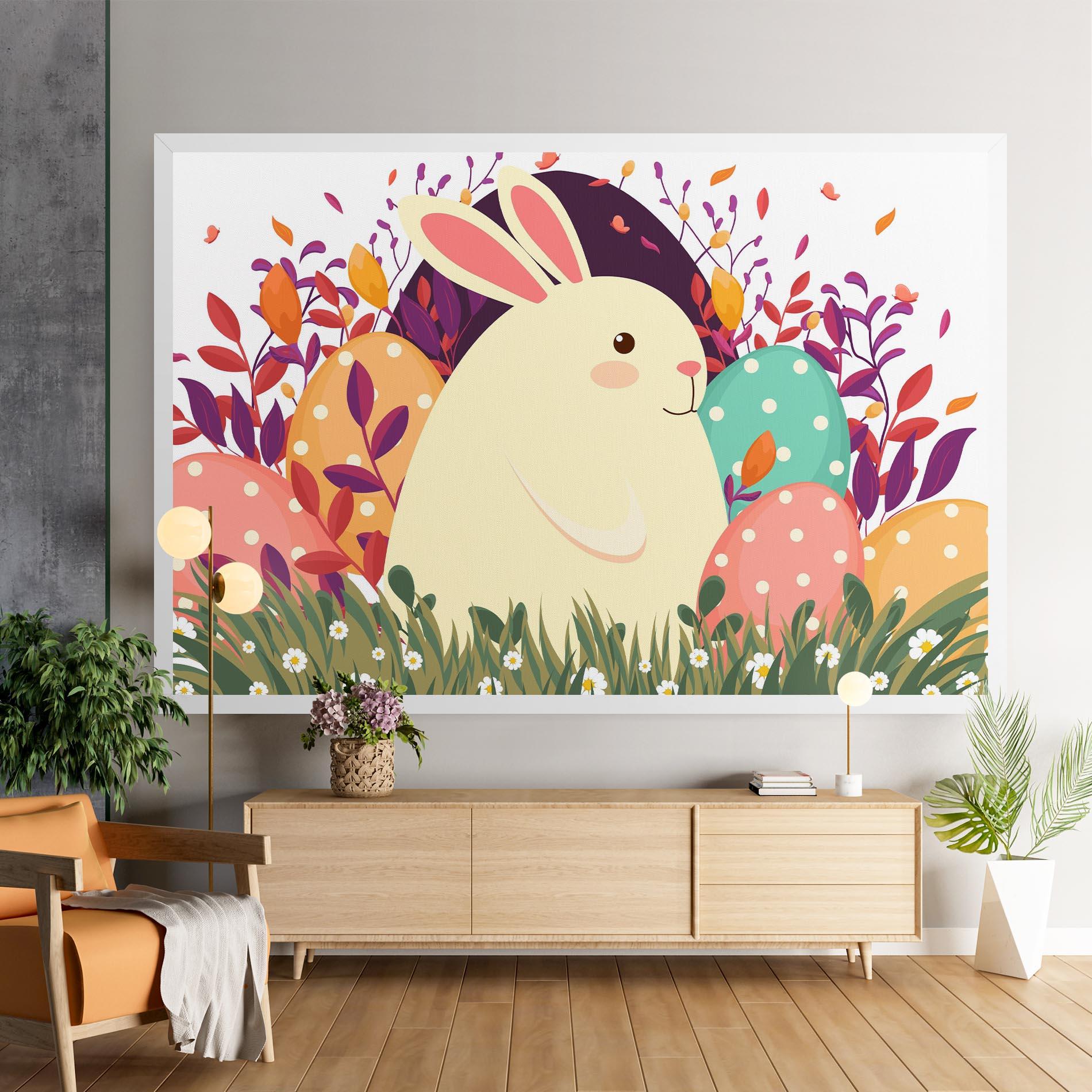 Tablou Canvas Friendly Bunny mockup 9