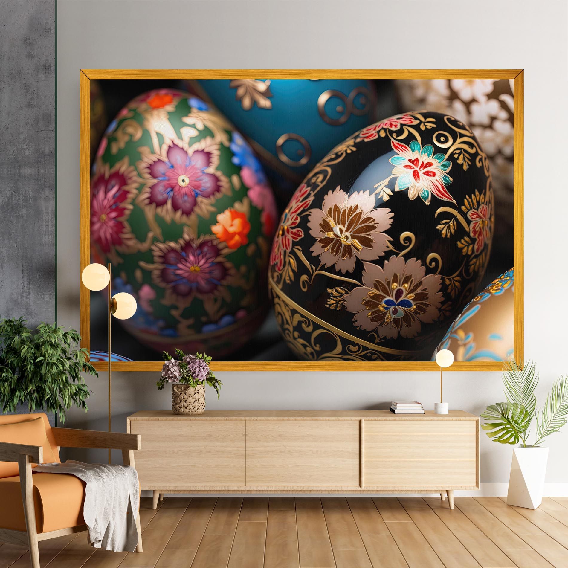 Close Up Painted Eggs mockup 9