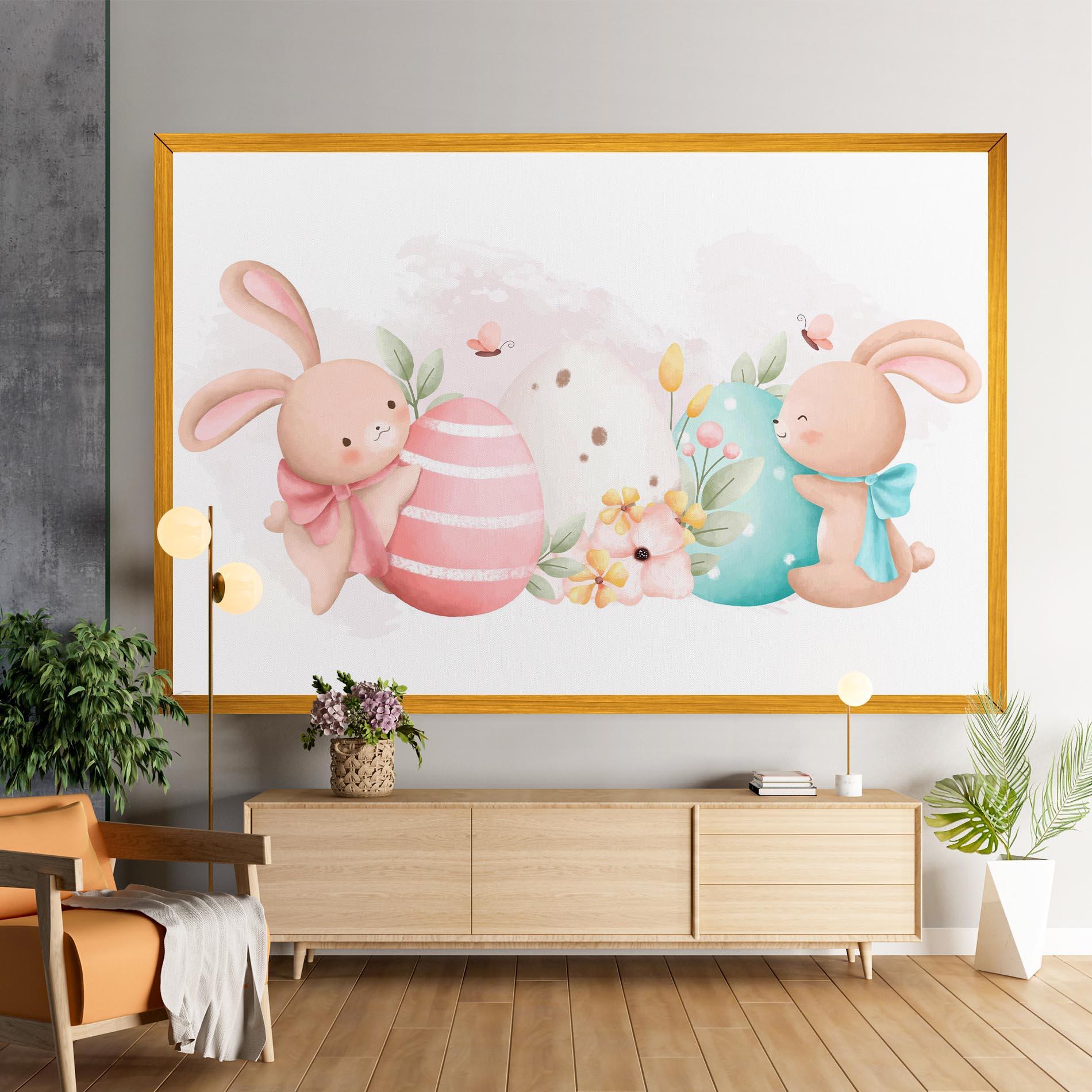 Tablou Canvas Cute Bunny Art mockup 9