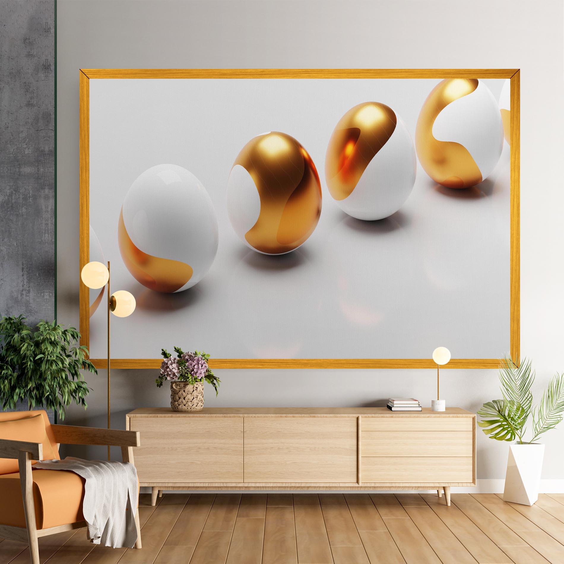 Tablou Canvas Elegant Easter Eggs mockup 9