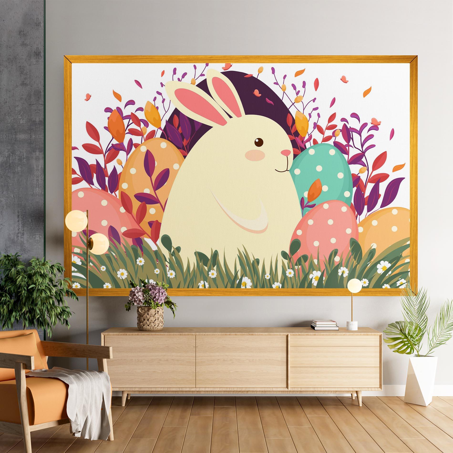 Tablou Canvas Friendly Bunny mockup 9
