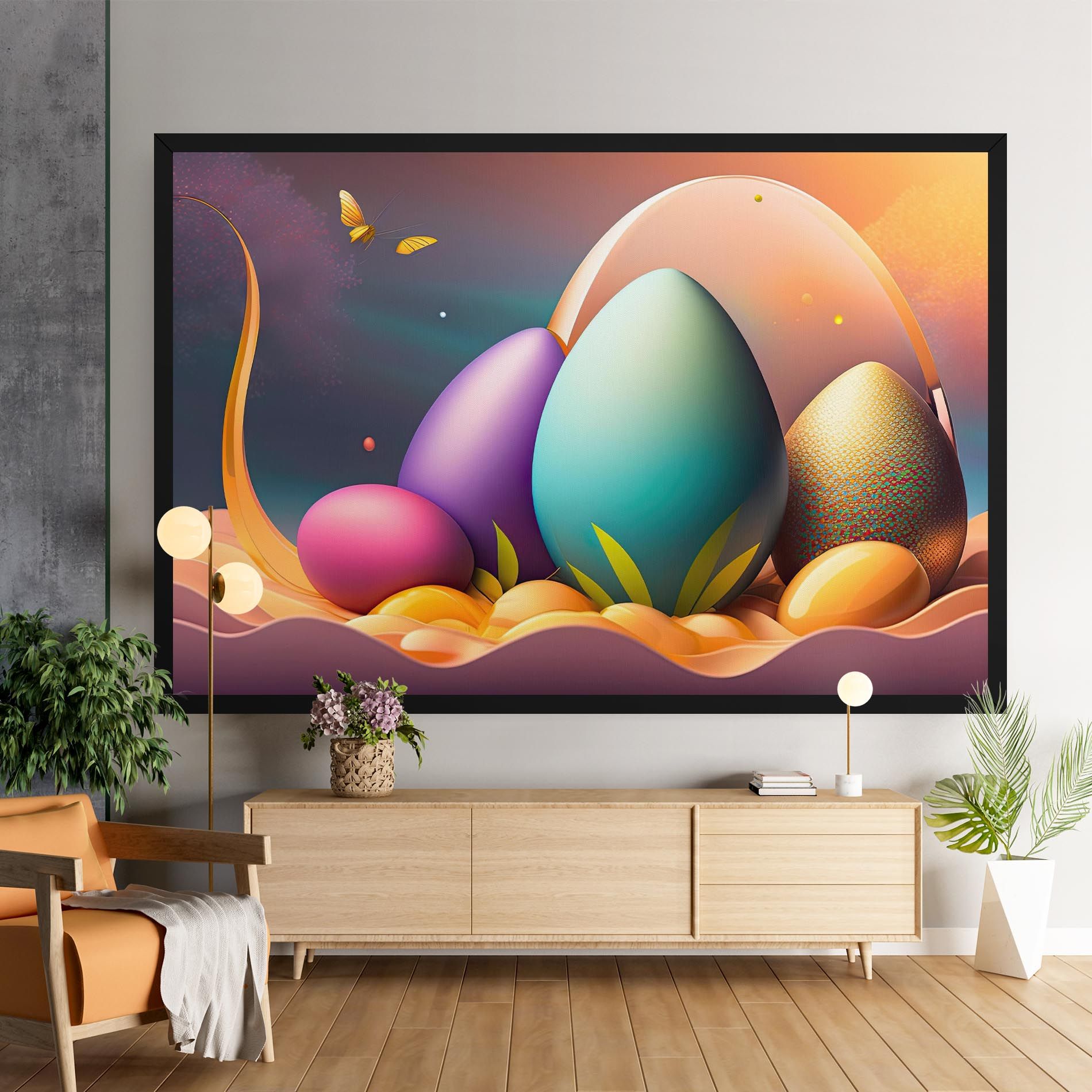 Big Blue Easter Egg mockup 9