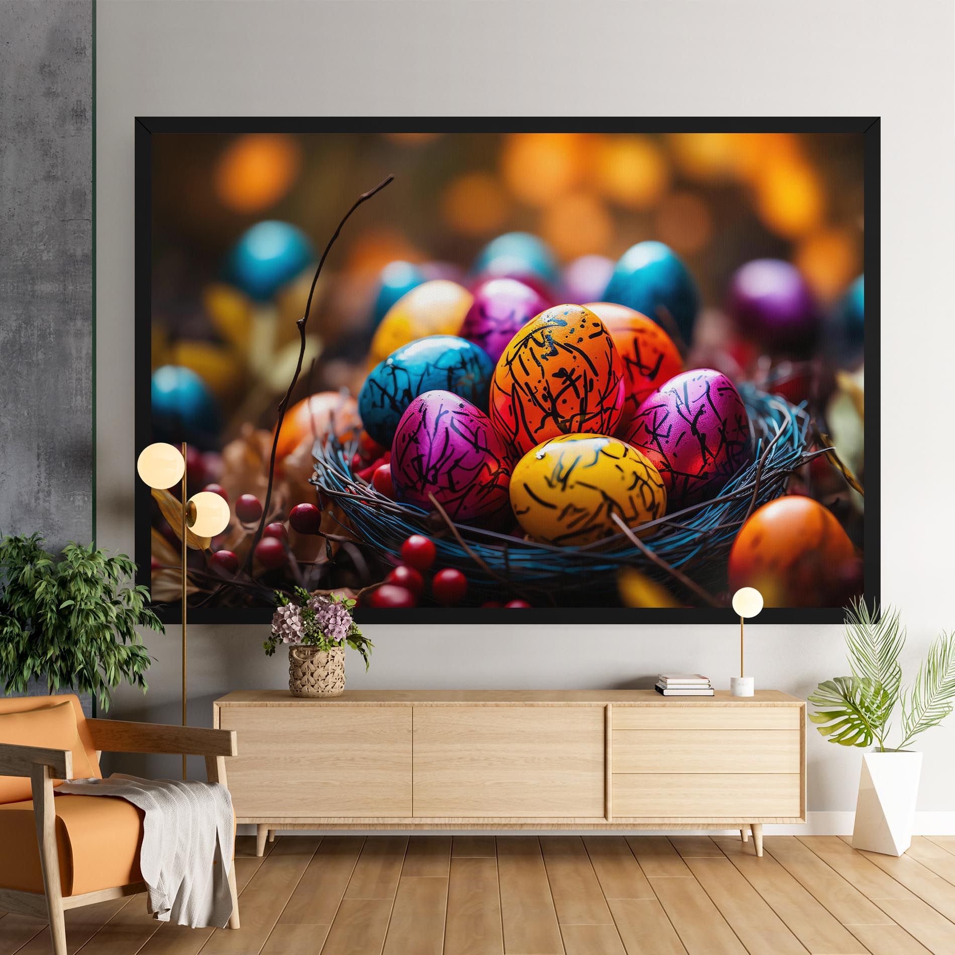 Colorful Easter Eggs mockup 9