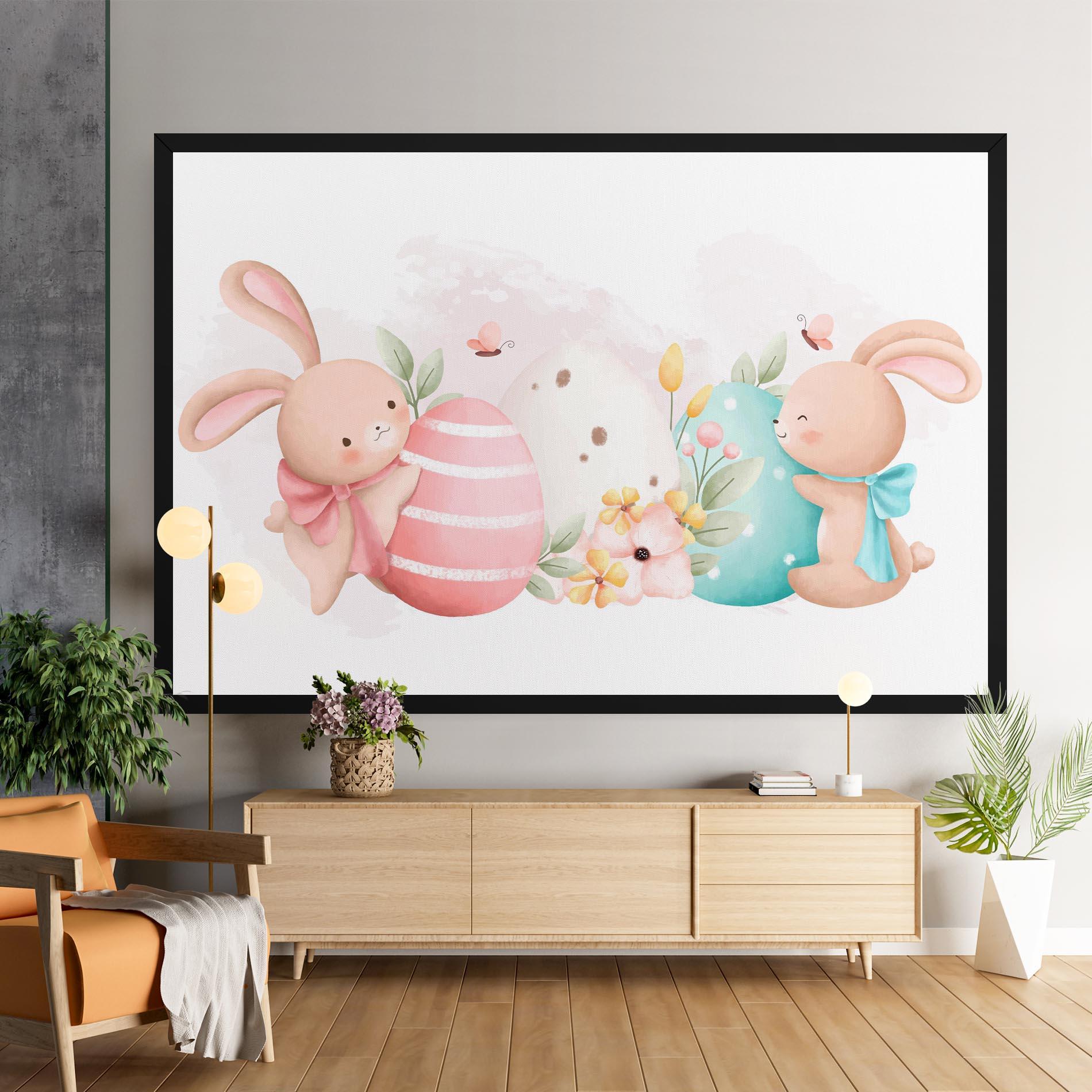 Tablou Canvas Cute Bunny Art mockup 9