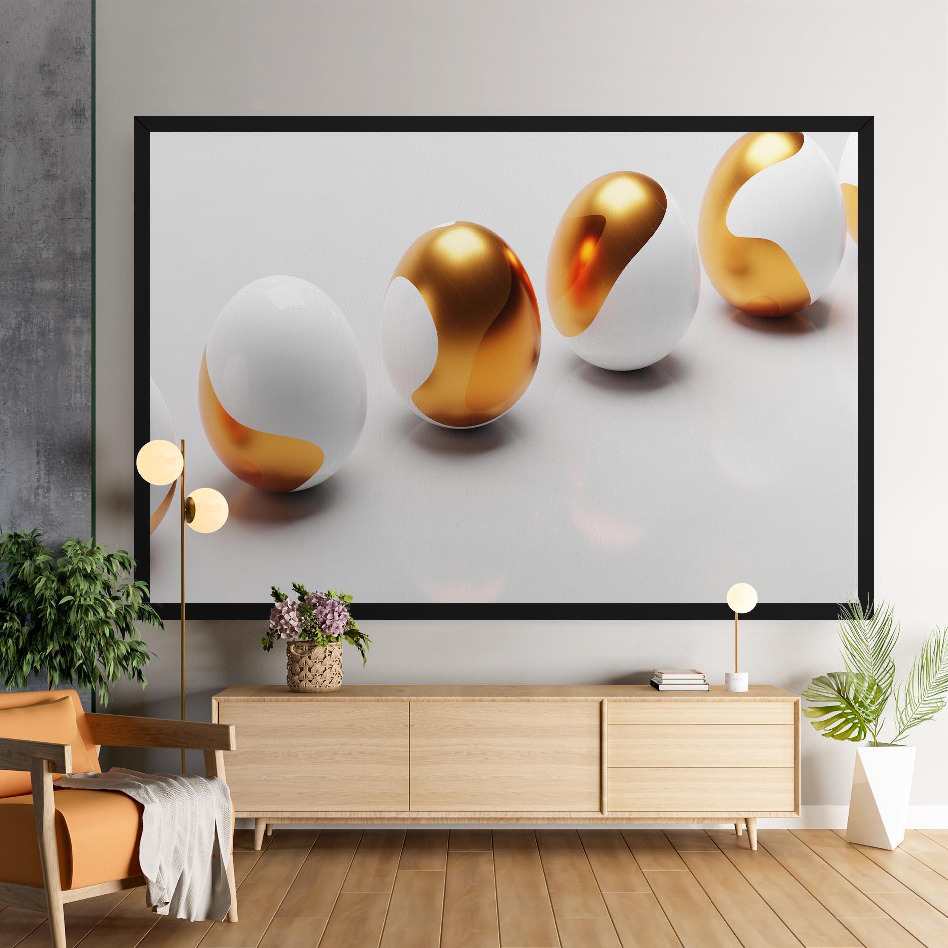 Tablou Canvas Elegant Easter Eggs mockup 9