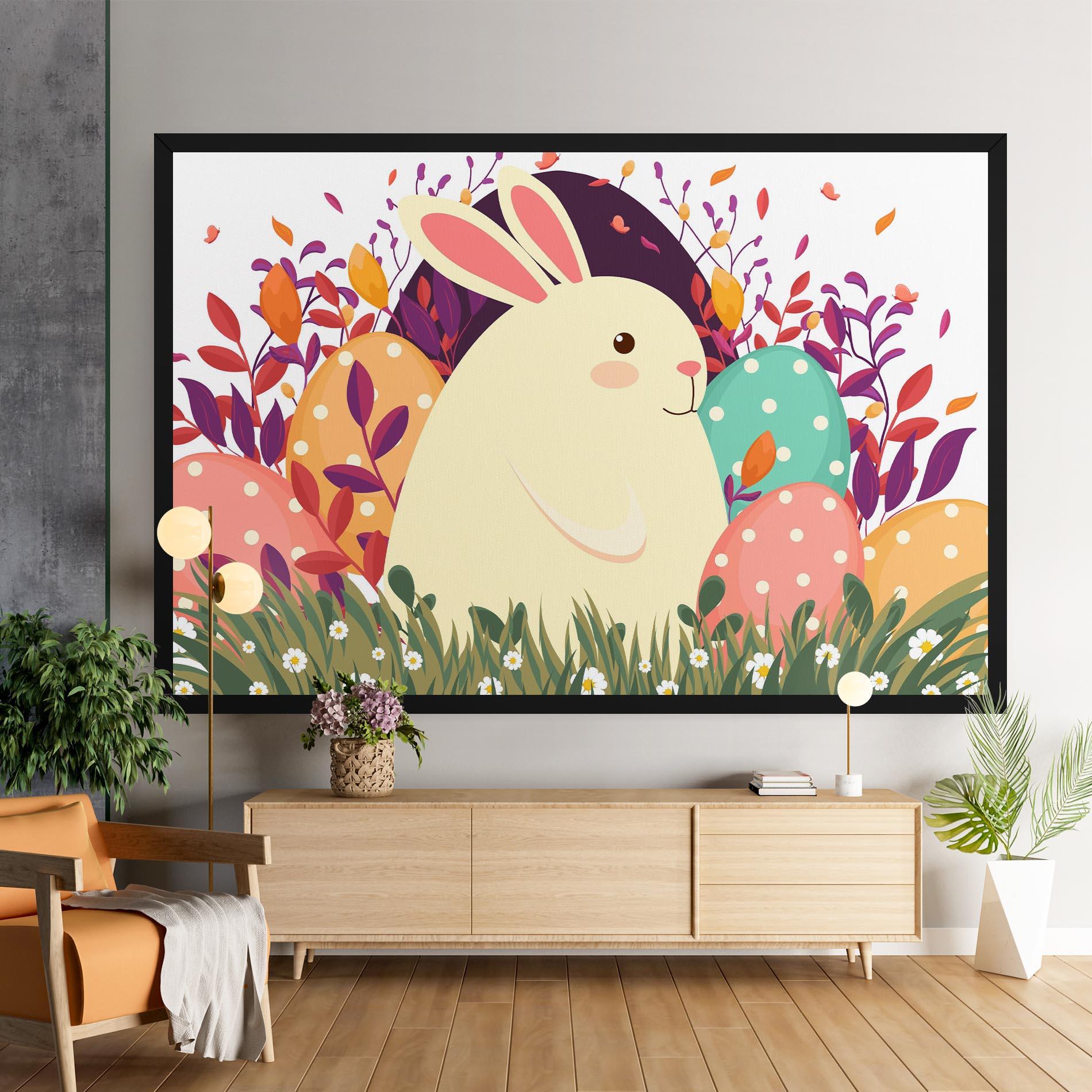 Tablou Canvas Friendly Bunny mockup 9
