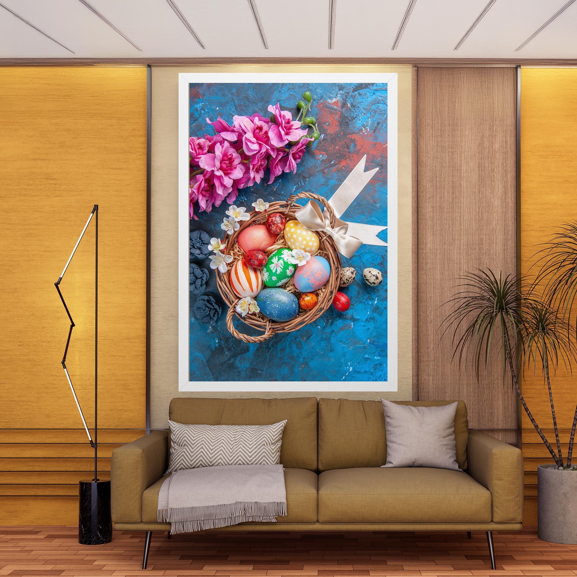 Tablou Canvas Colored Easter Eggs mockup 9