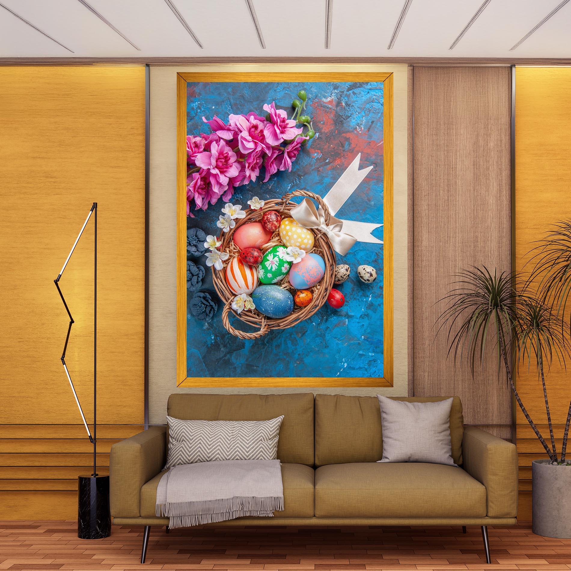 Tablou Canvas Colored Easter Eggs mockup 9