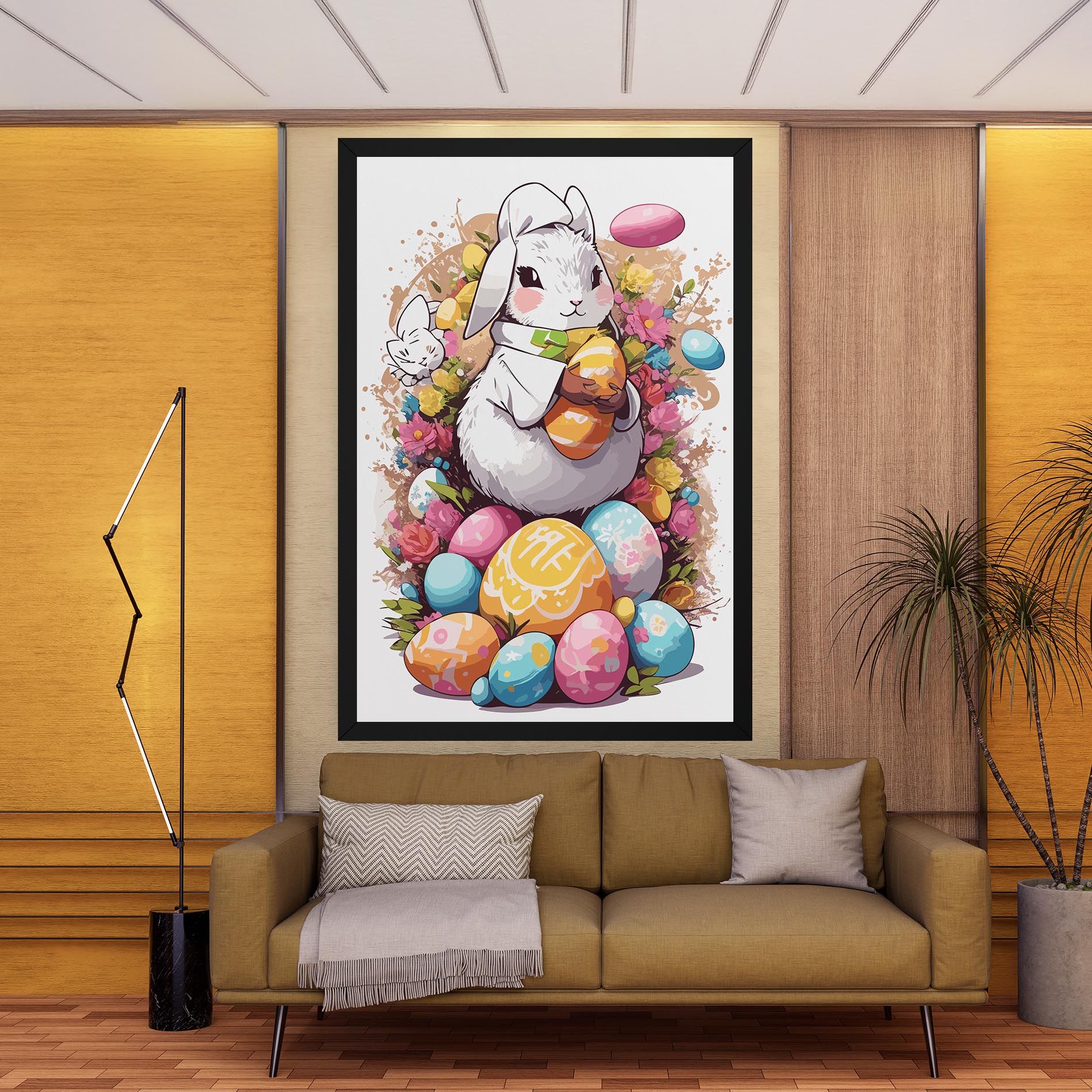 White Easter Bunny mockup 9