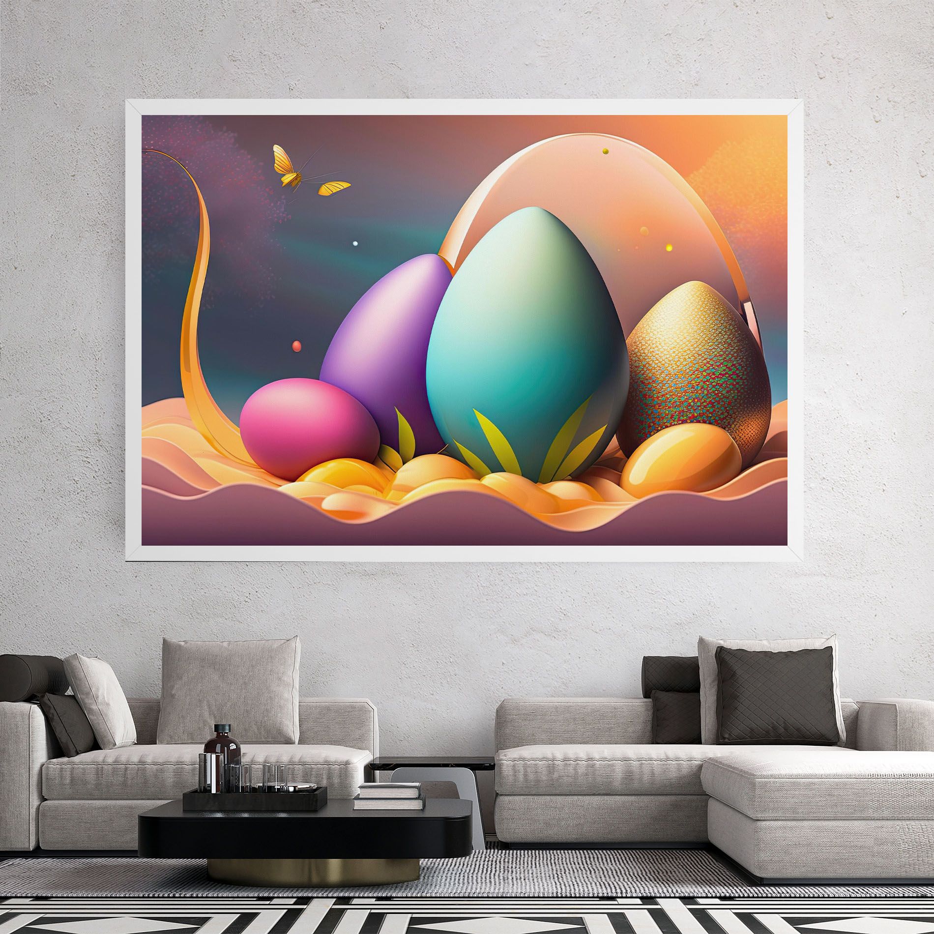 Big Blue Easter Egg mockup 2