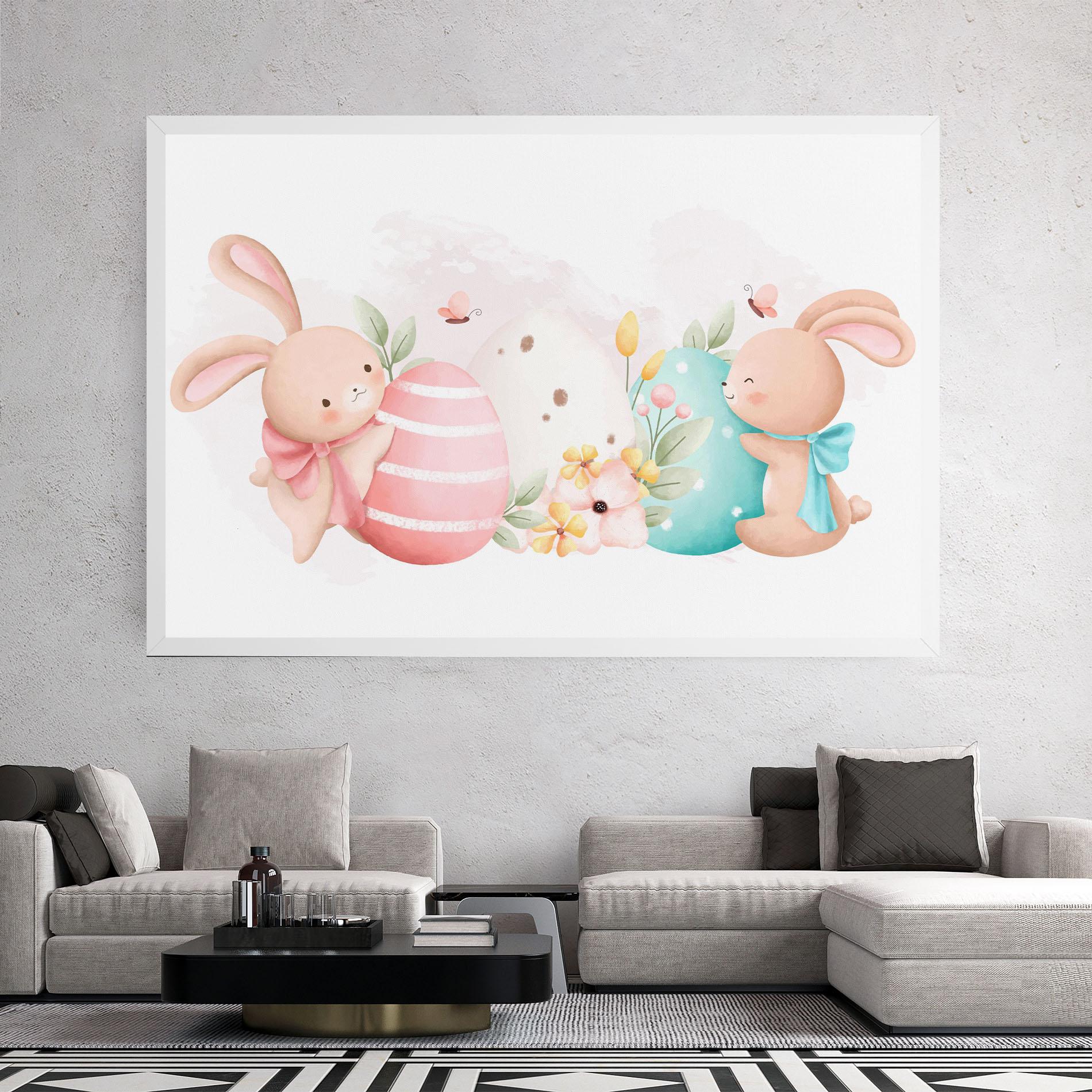 Tablou Canvas Cute Bunny Art mockup 2
