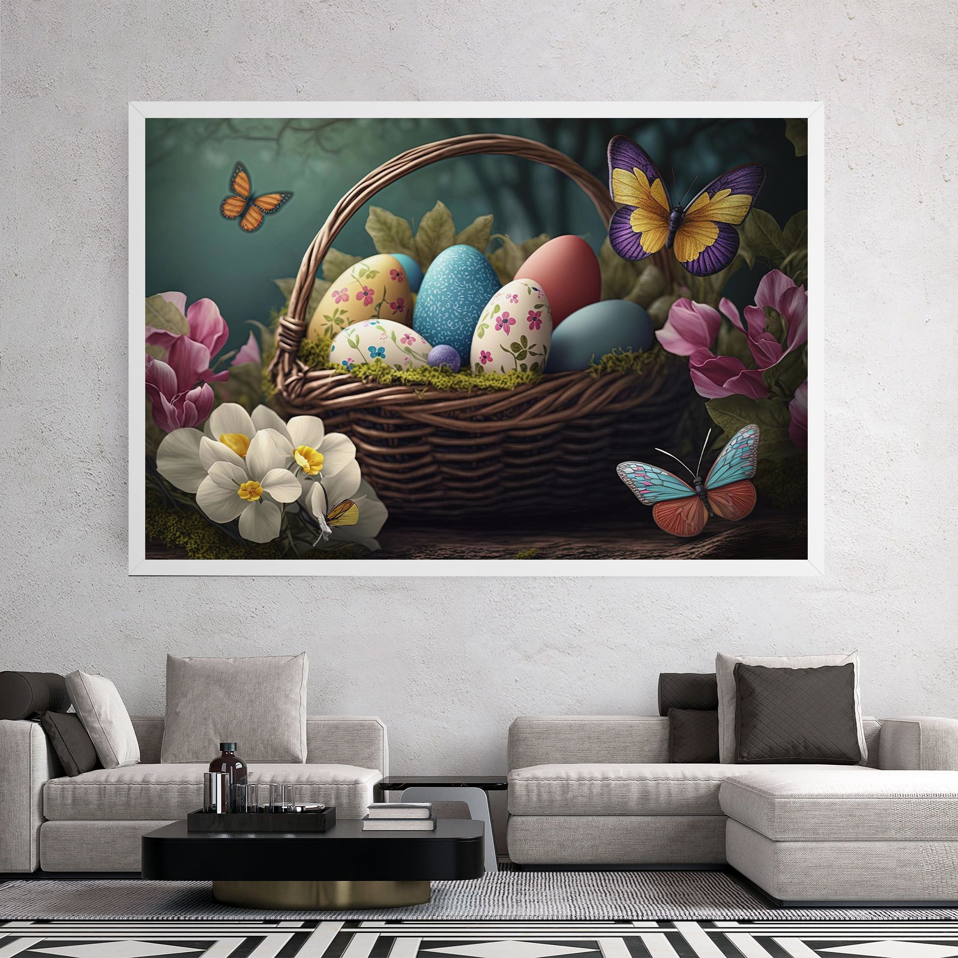 Easter Eggs Butterfly mockup 2