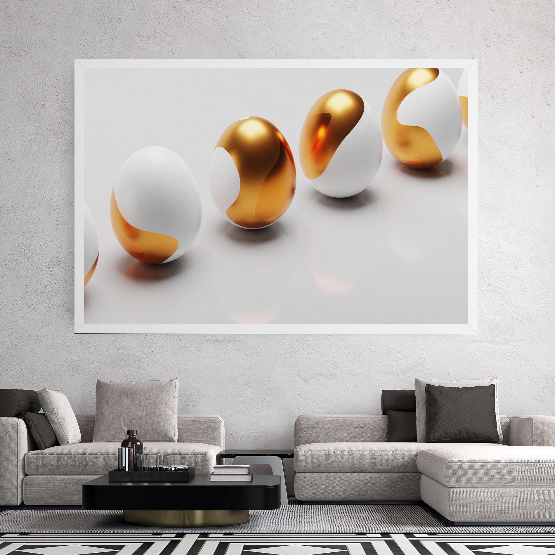 Tablou Canvas Elegant Easter Eggs mockup 2