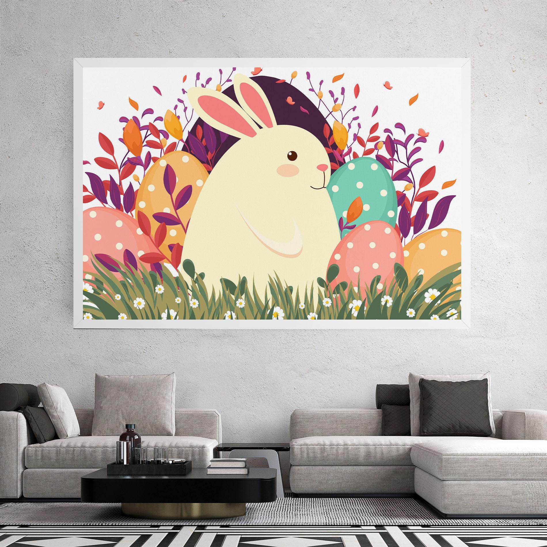 Tablou Canvas Friendly Bunny mockup 2