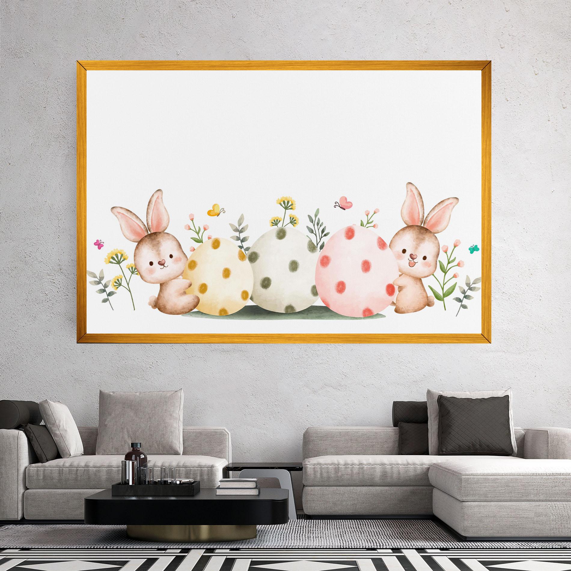 Tablou Canvas Butterfly Rabbit mockup 2