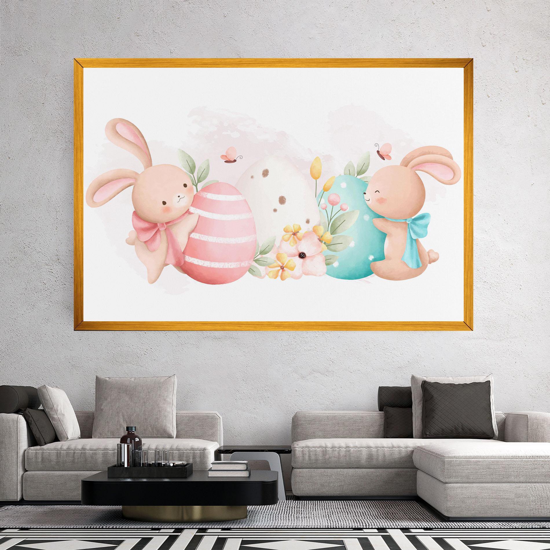 Tablou Canvas Cute Bunny Art mockup 2