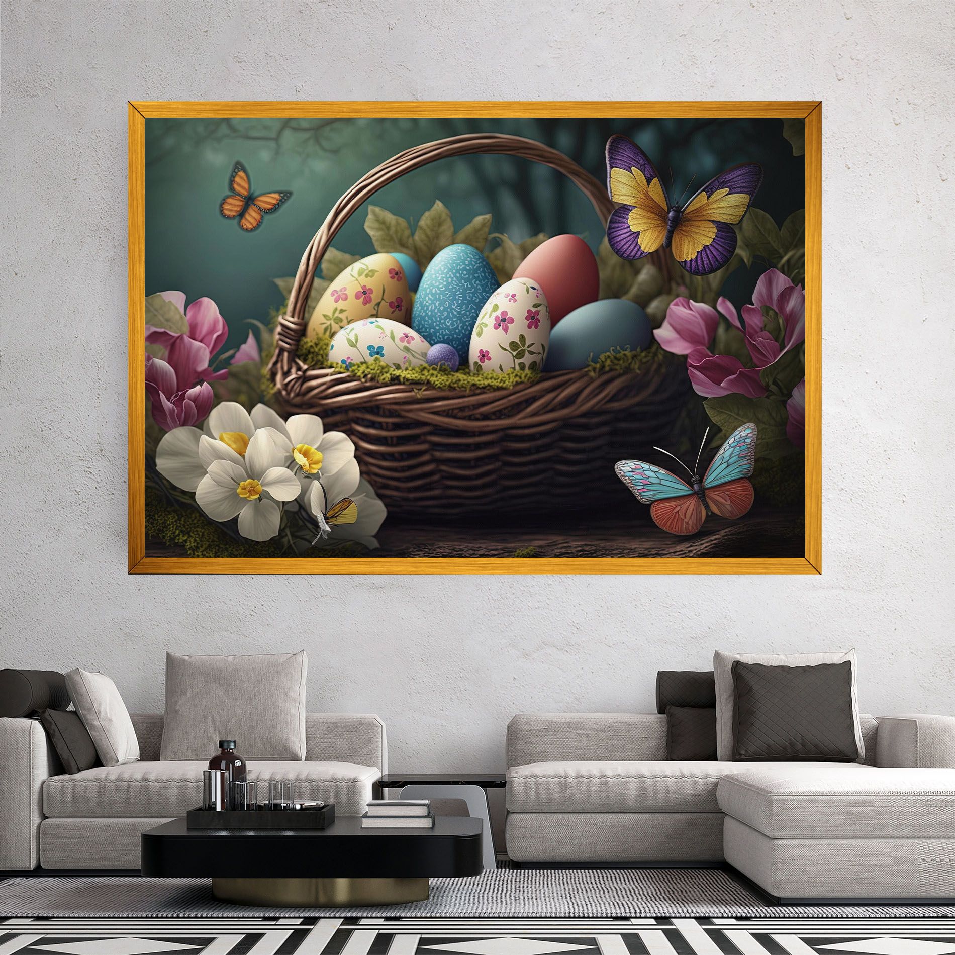 Easter Eggs Butterfly mockup 2