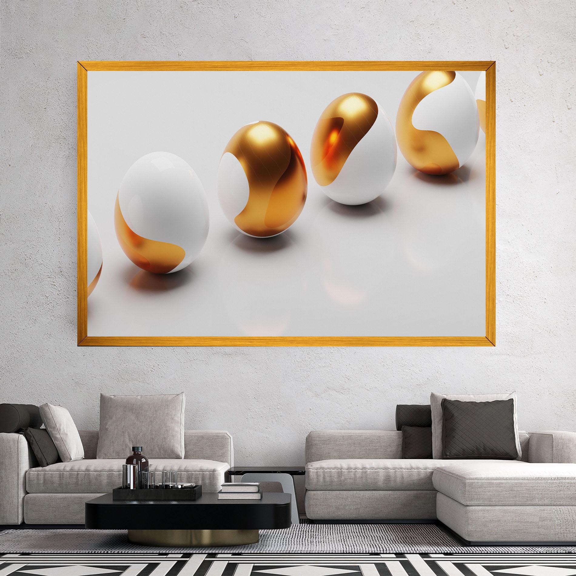 Tablou Canvas Elegant Easter Eggs mockup 2