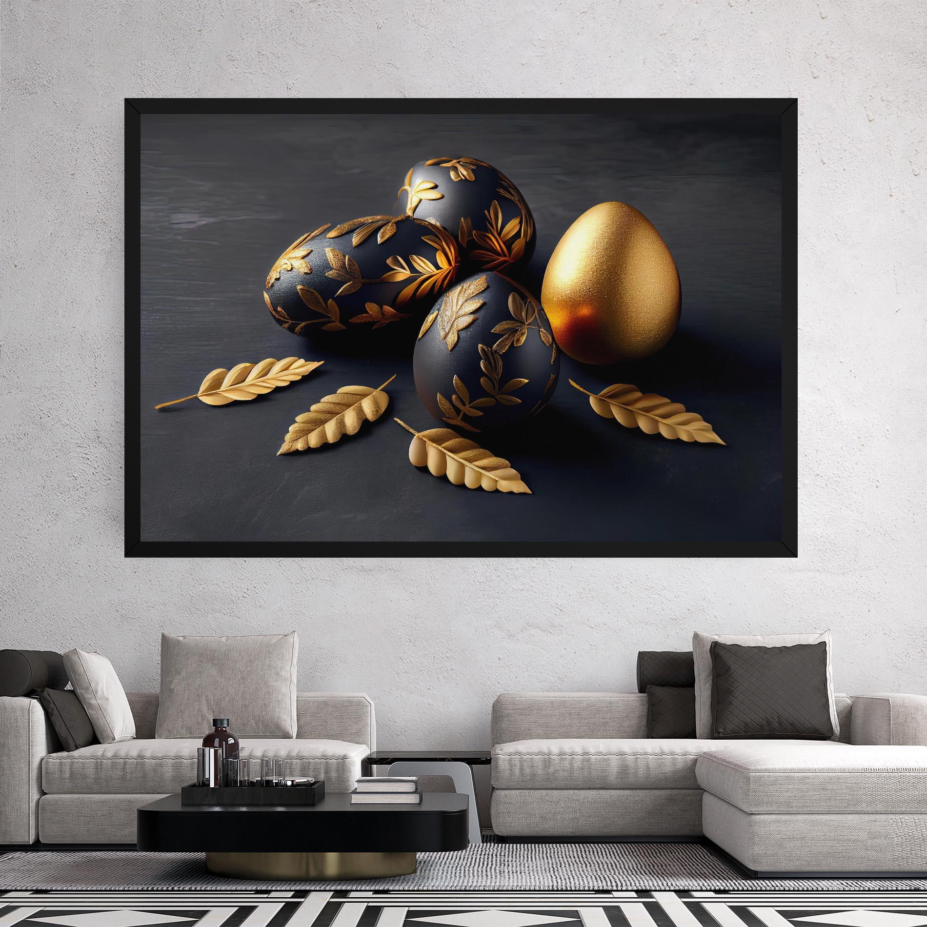 Tablou Canvas Black Gold Egs mockup 2