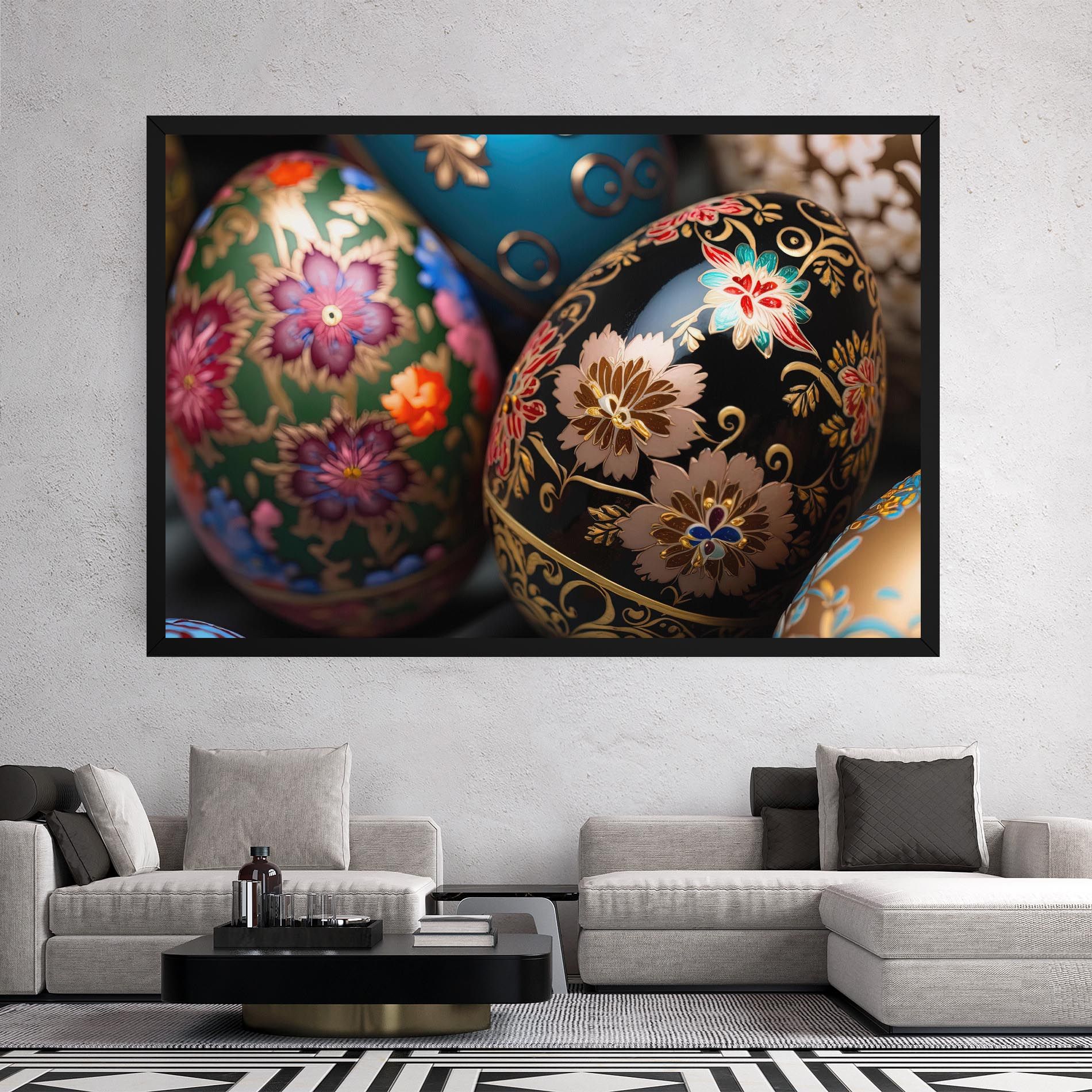 Close Up Painted Eggs mockup 2