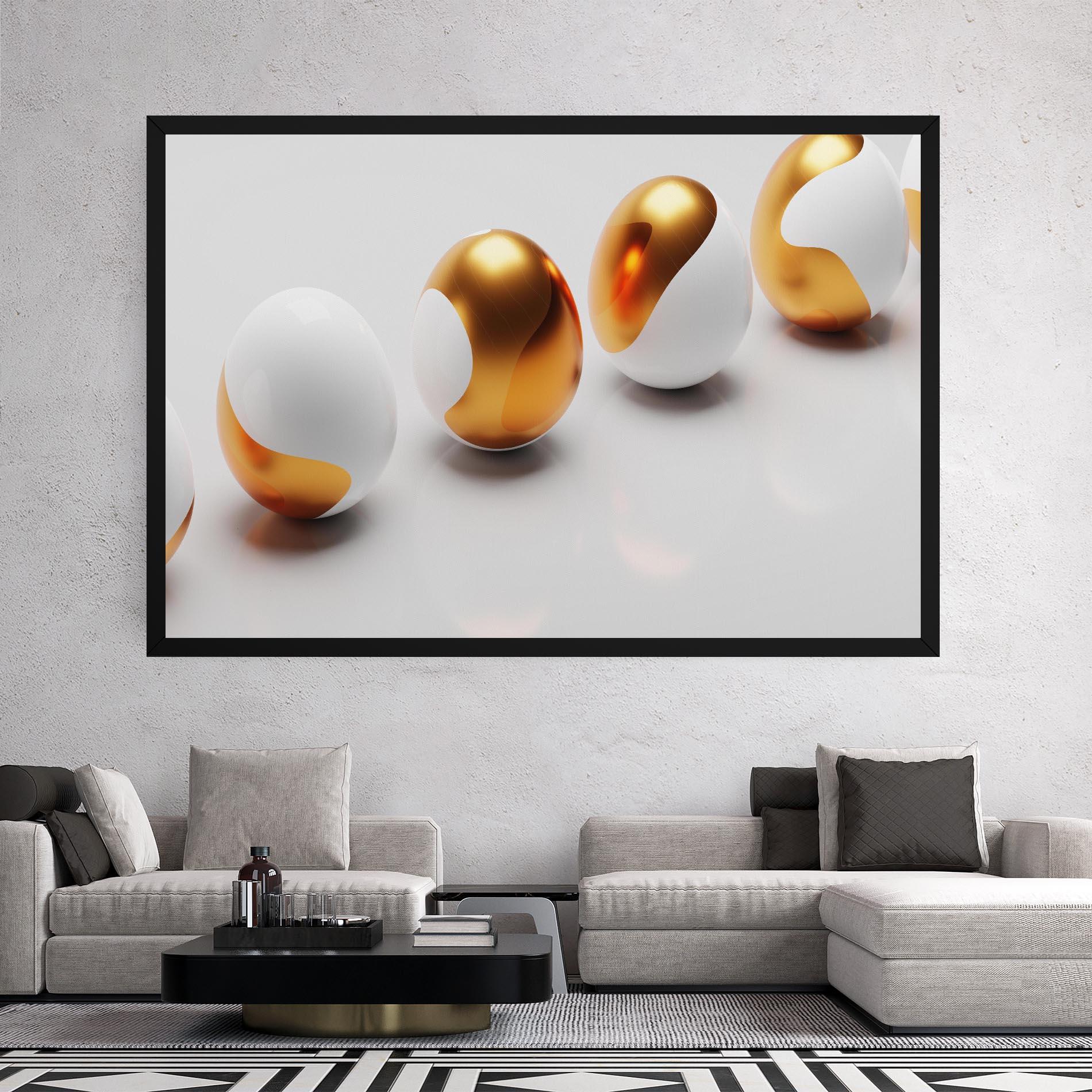 Tablou Canvas Elegant Easter Eggs mockup 2