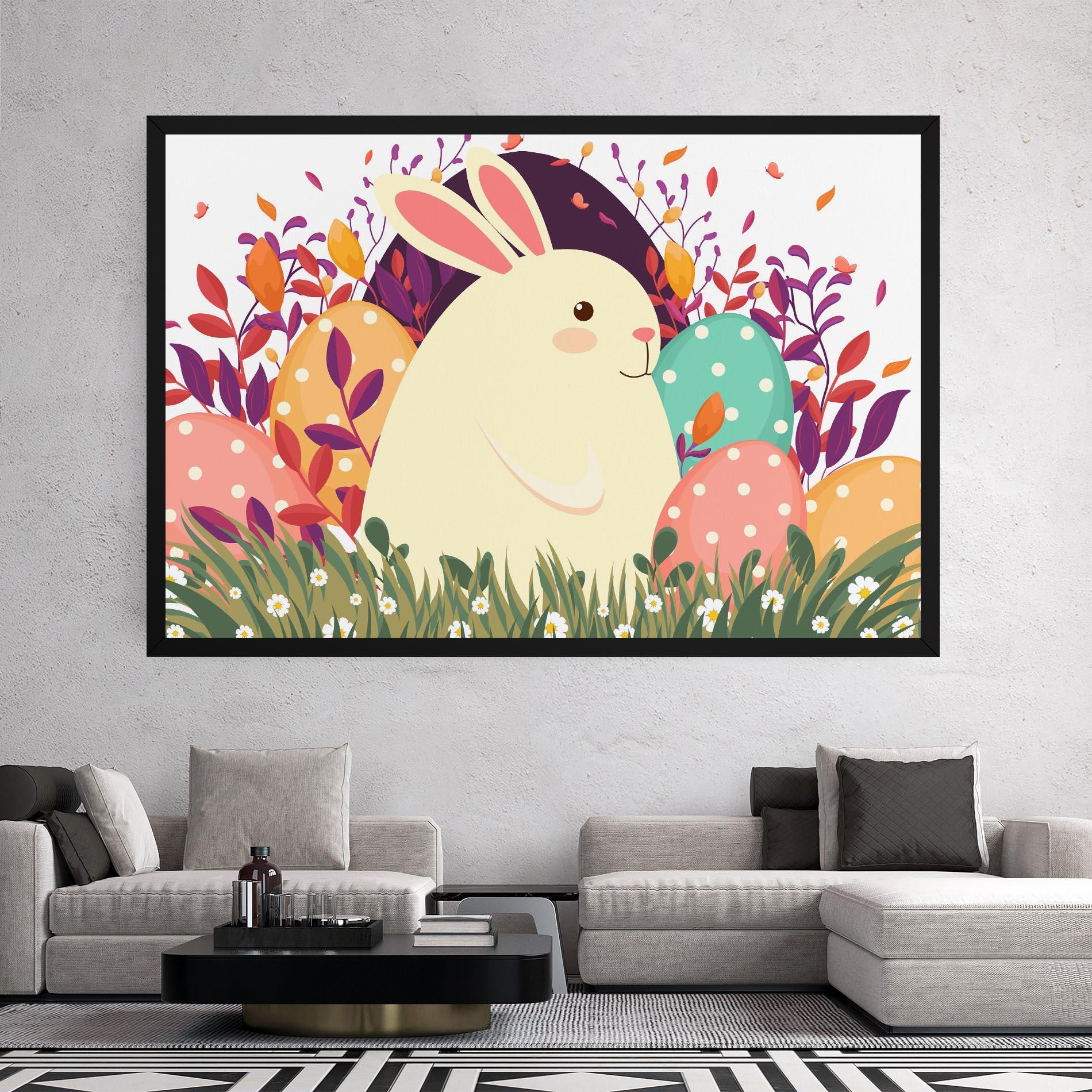 Tablou Canvas Friendly Bunny mockup 2