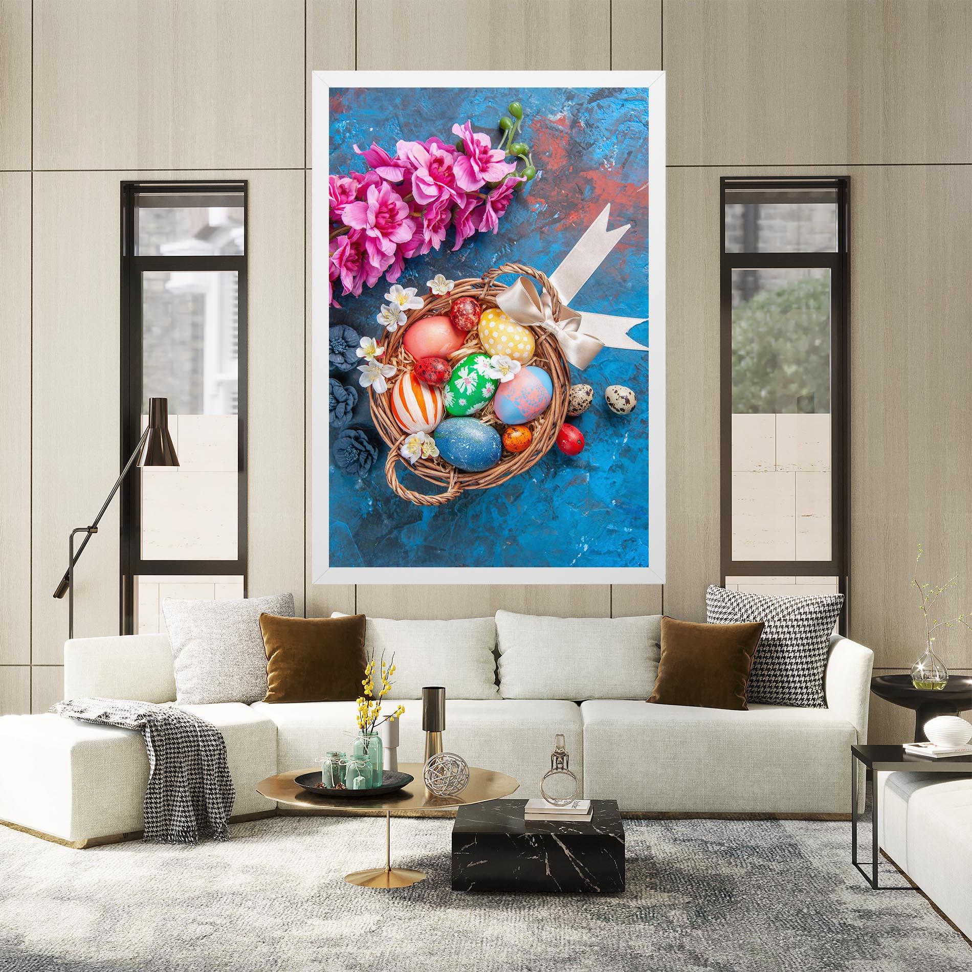 Tablou Canvas Colored Easter Eggs mockup 2