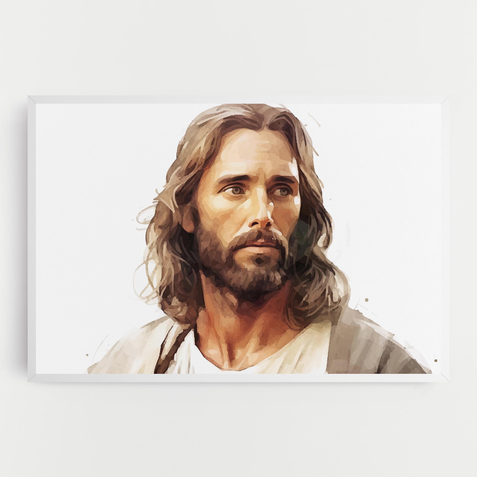 Tablou Canvas Jesus Long Hair mockup 0
