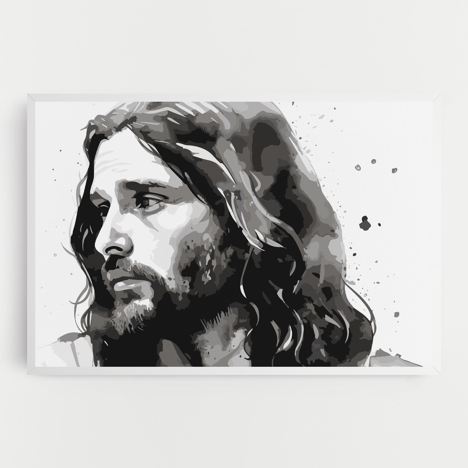 Tablou Canvas Jesus Watercolor mockup 0