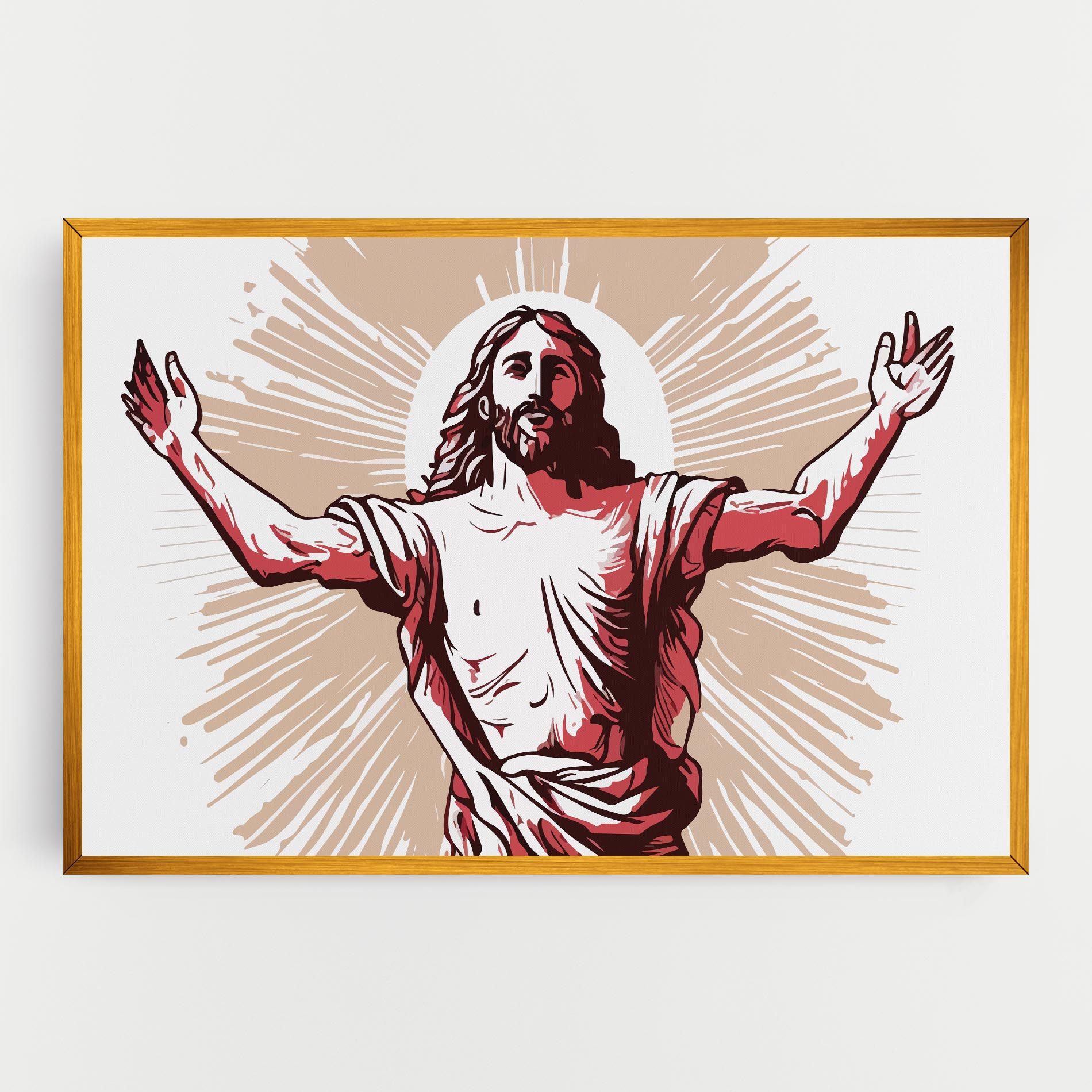 Artistic Jesus mockup 0