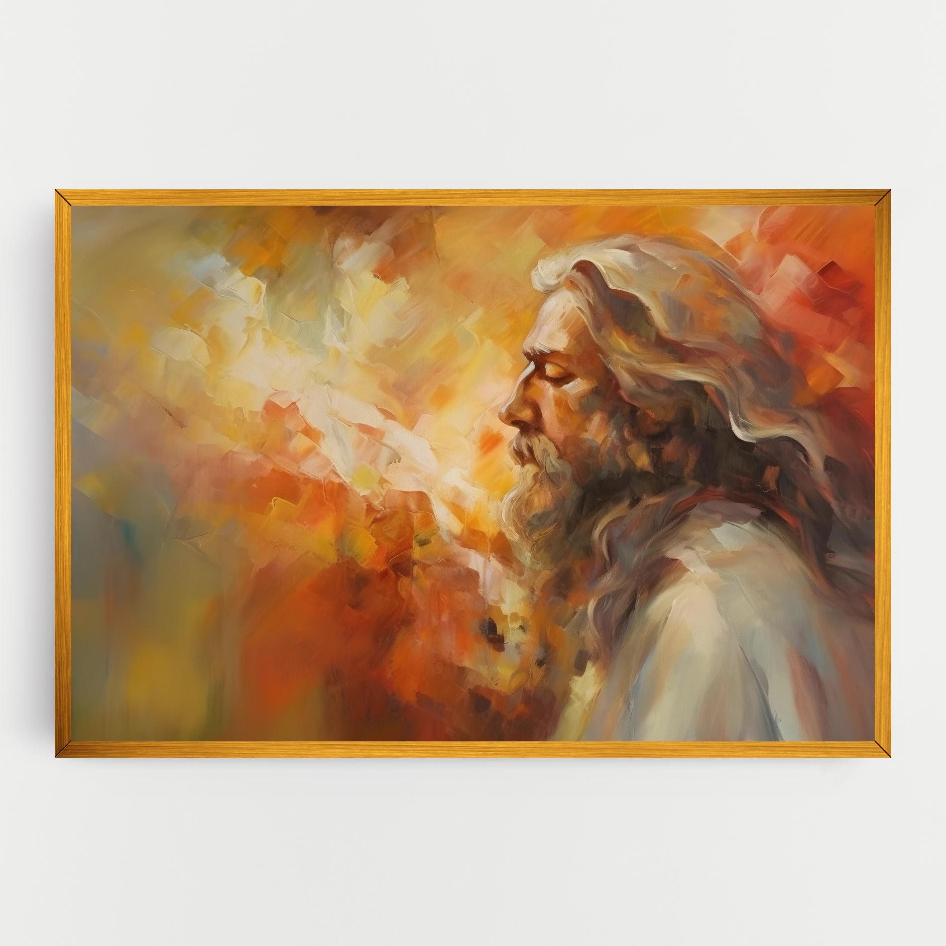 Christ Oil Painting mockup 0