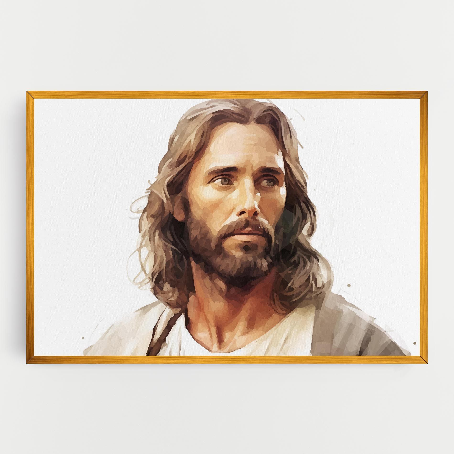 Jesus Long Hair mockup 0