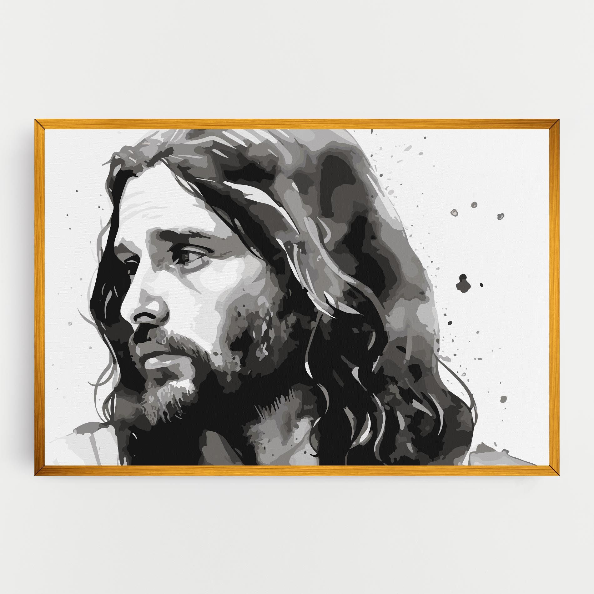 Jesus Watercolor mockup 0