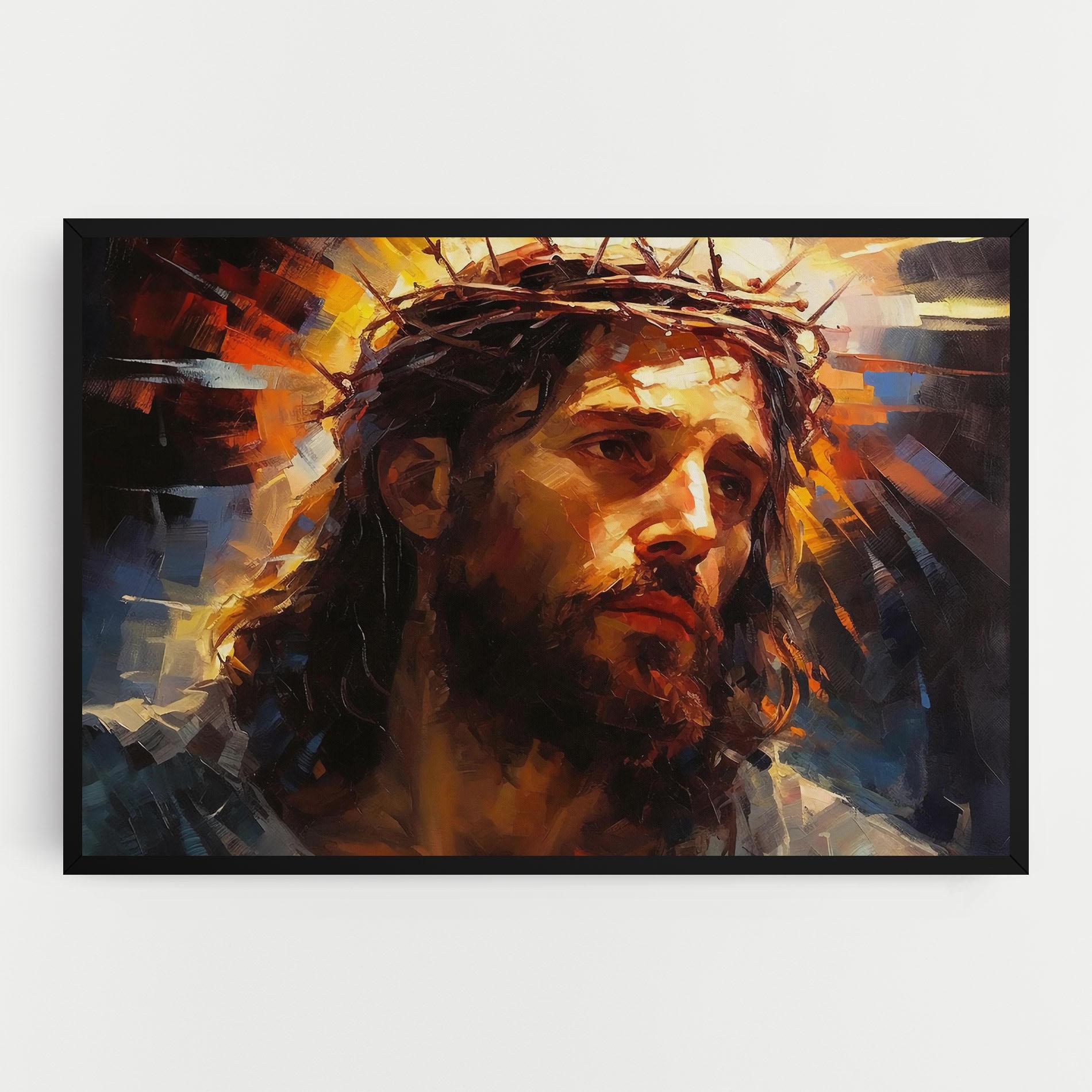 Tablou Canvas Jesus Crown mockup 0