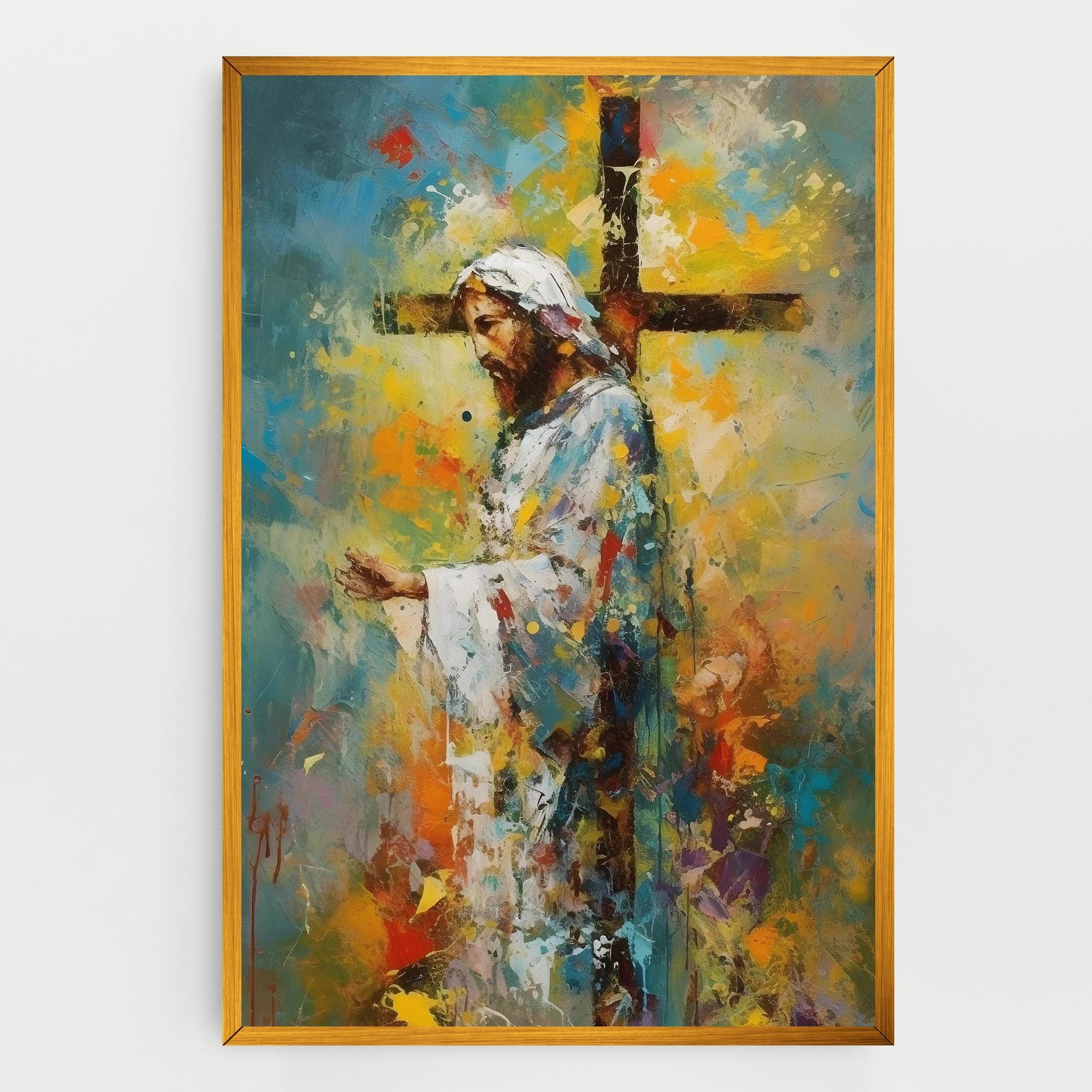 Christ Art Painting mockup 0