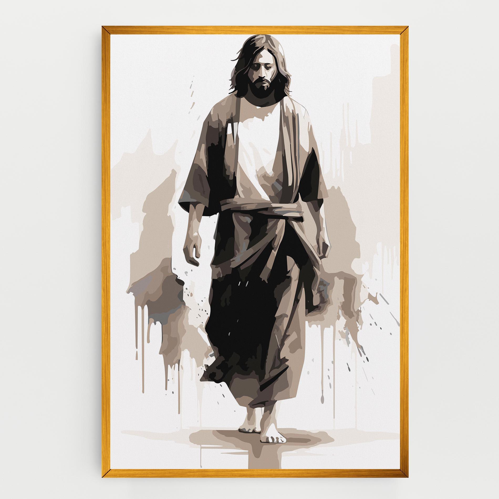 Tablou Canvas Cream Art Jesus mockup 0