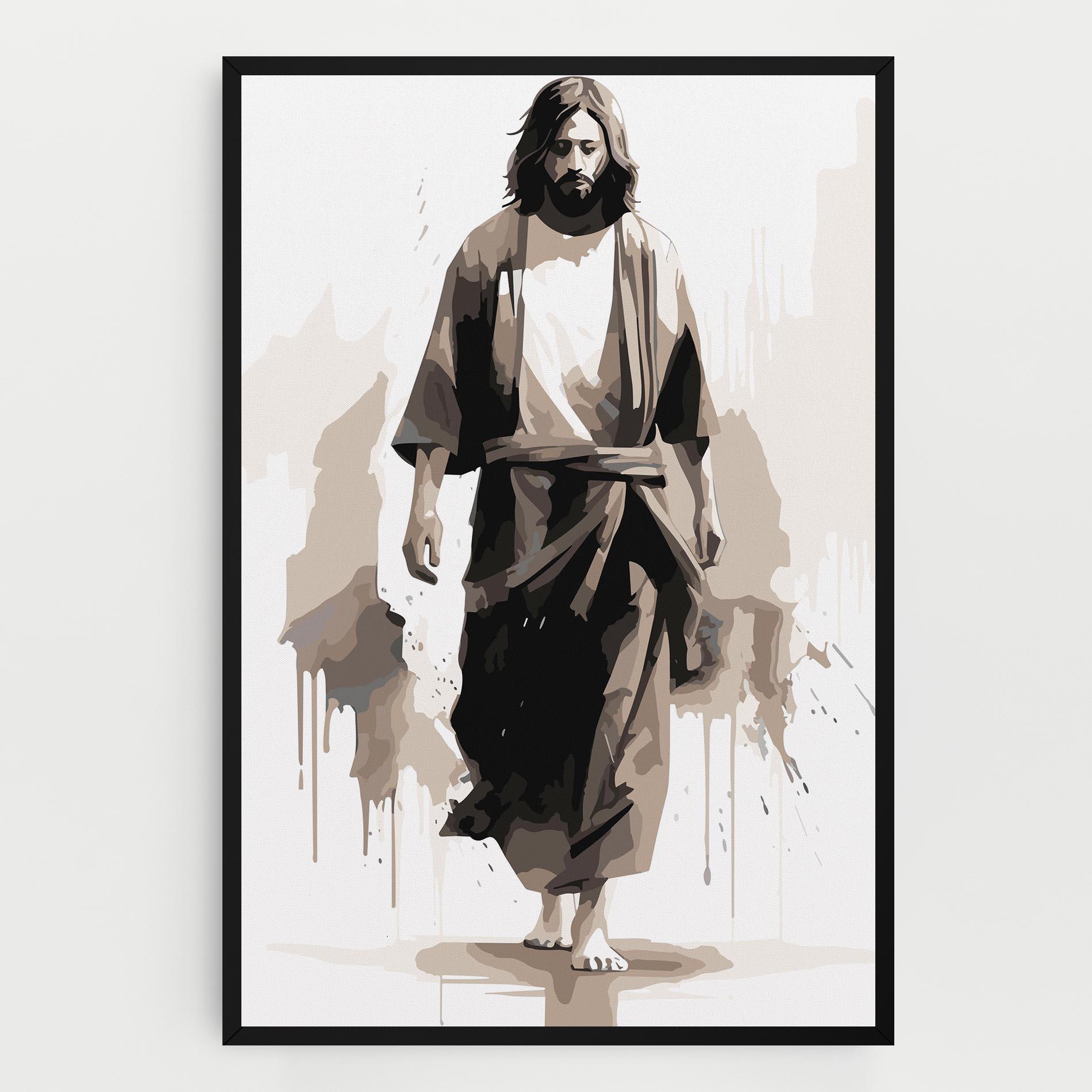 Tablou Canvas Cream Art Jesus mockup 0