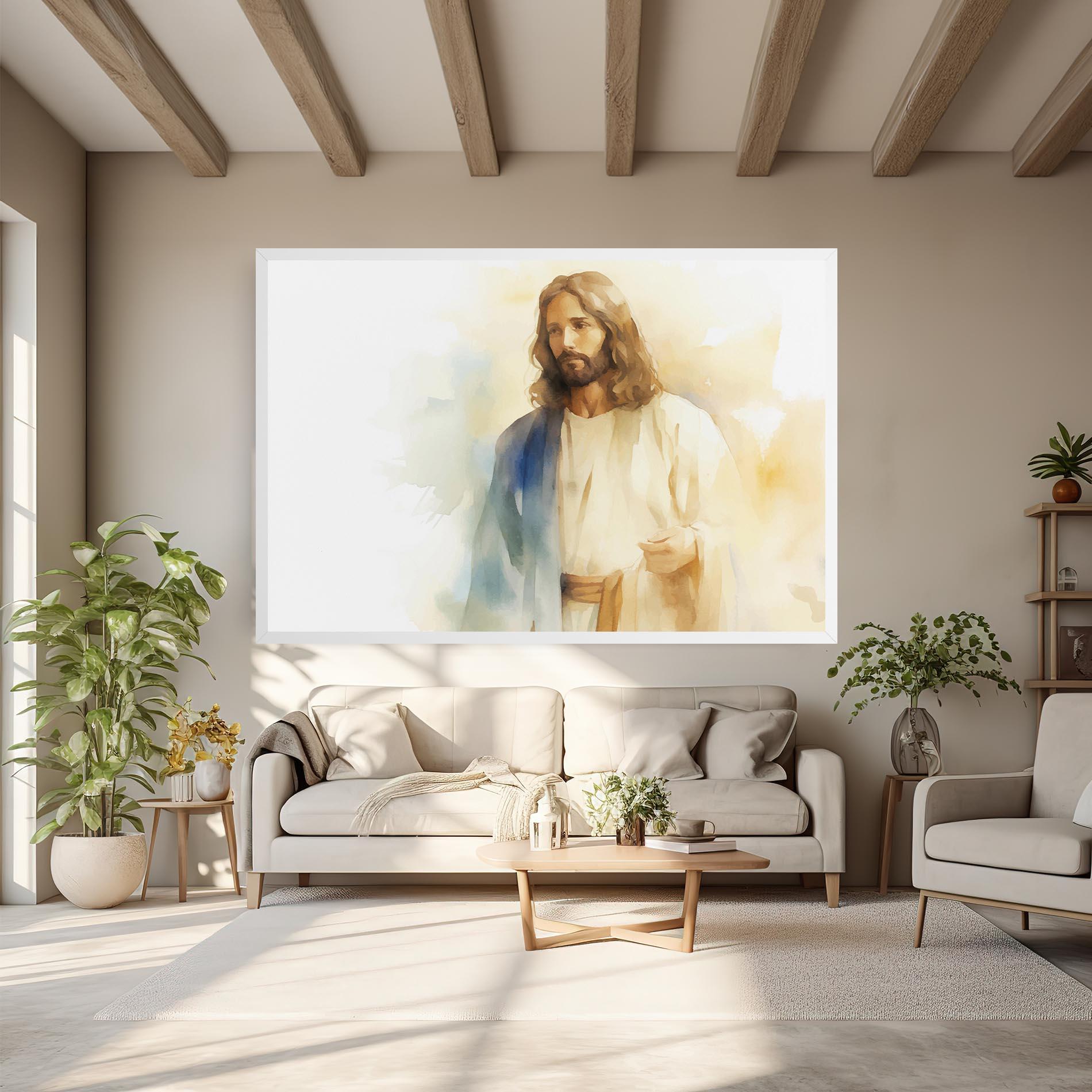 Tablou Canvas Jesus Light Art mockup 6