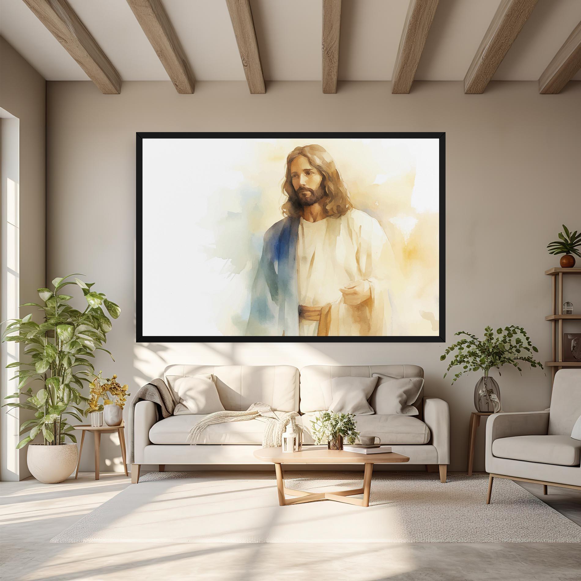 Tablou Canvas Jesus Light Art mockup 6