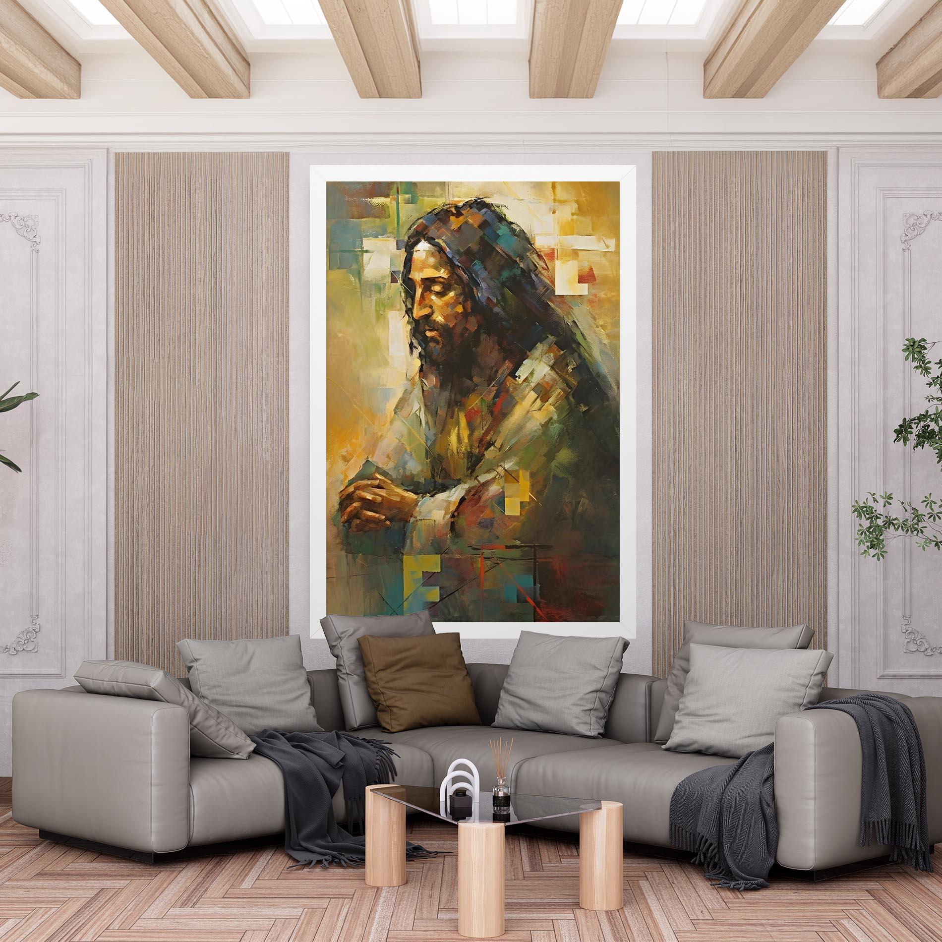 Tablou Canvas Christ Painting Art mockup 6