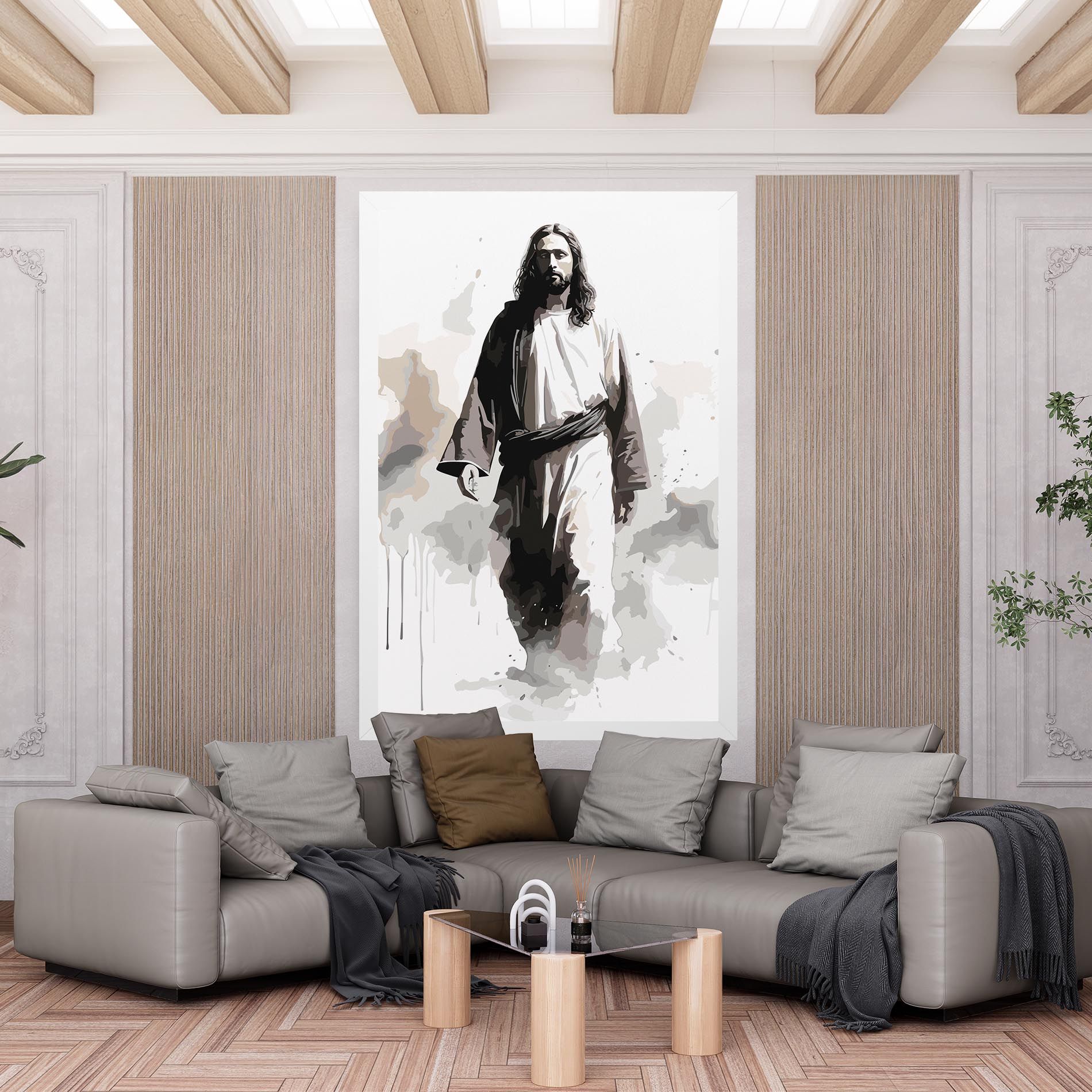 Watercolor Jesus mockup 6