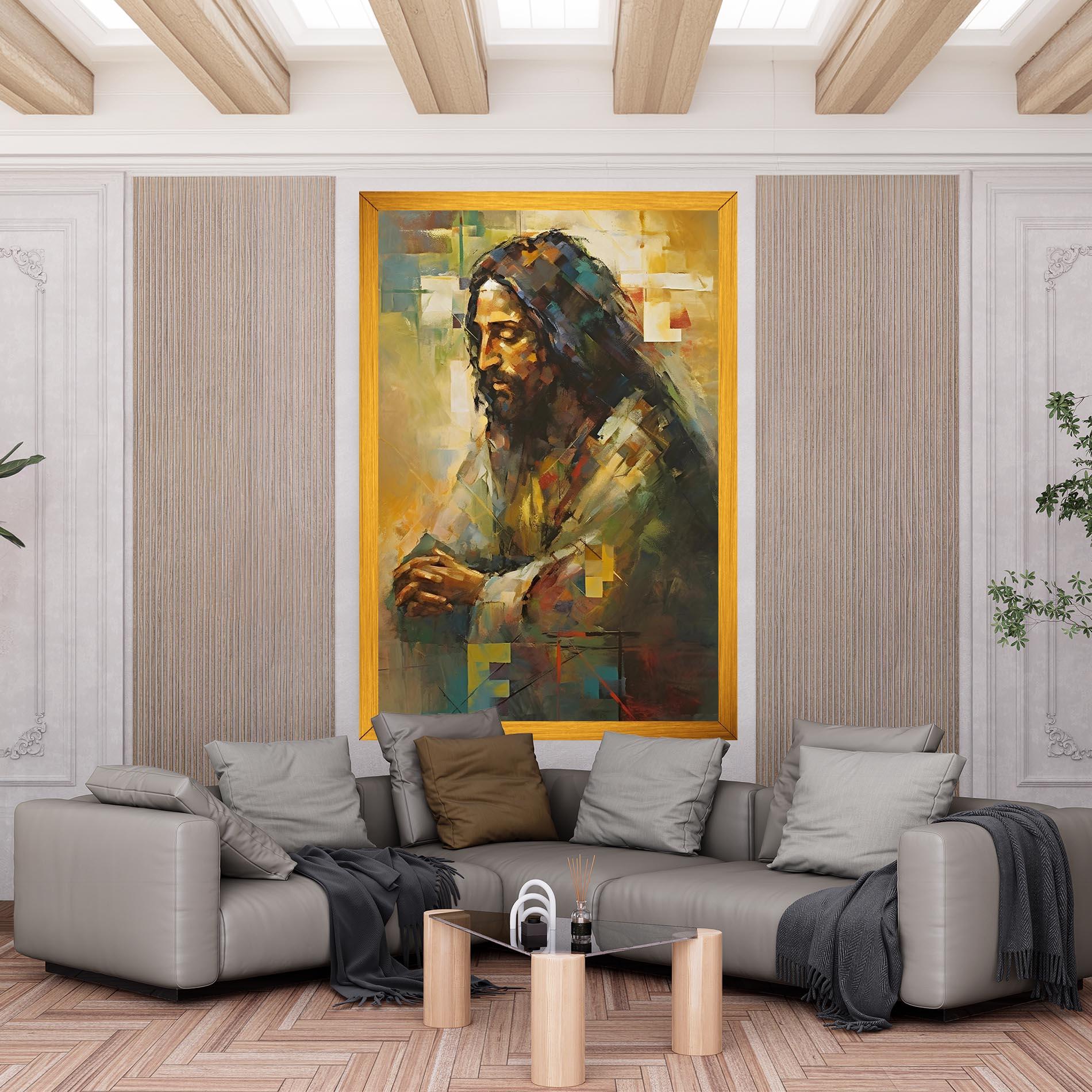 Tablou Canvas Christ Painting Art mockup 6