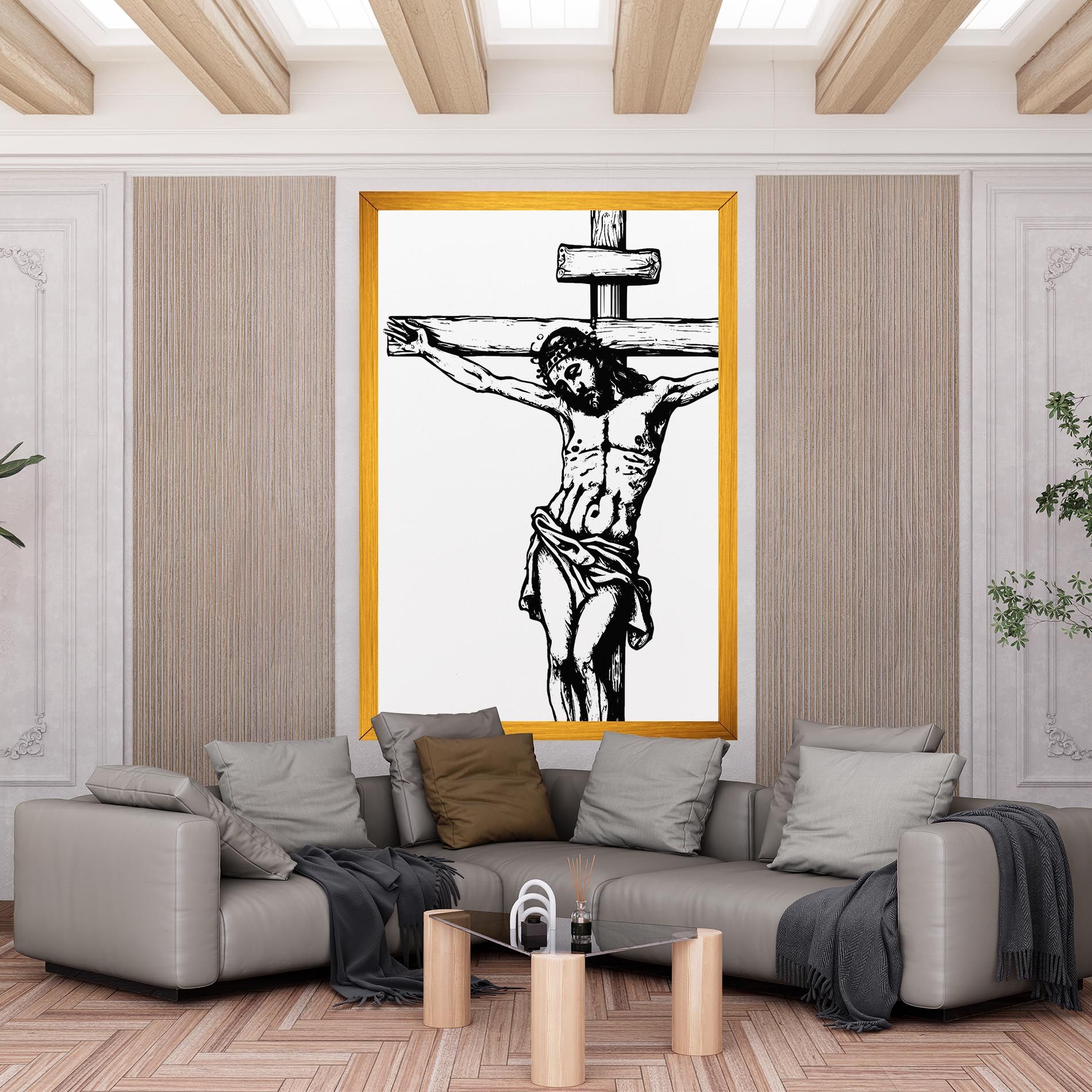 Jesus Black Line mockup 6