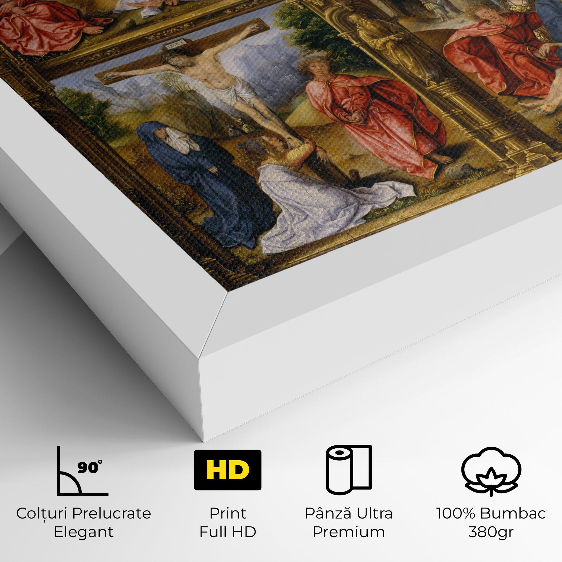 Tablou Canvas Gold Window View mockup 4